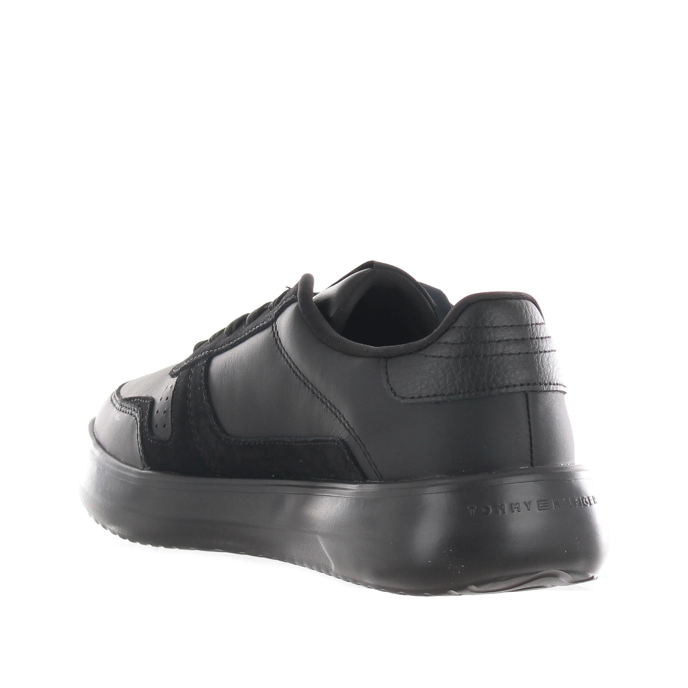 Tommy hilfiger sneaker th court in pelle da uomo