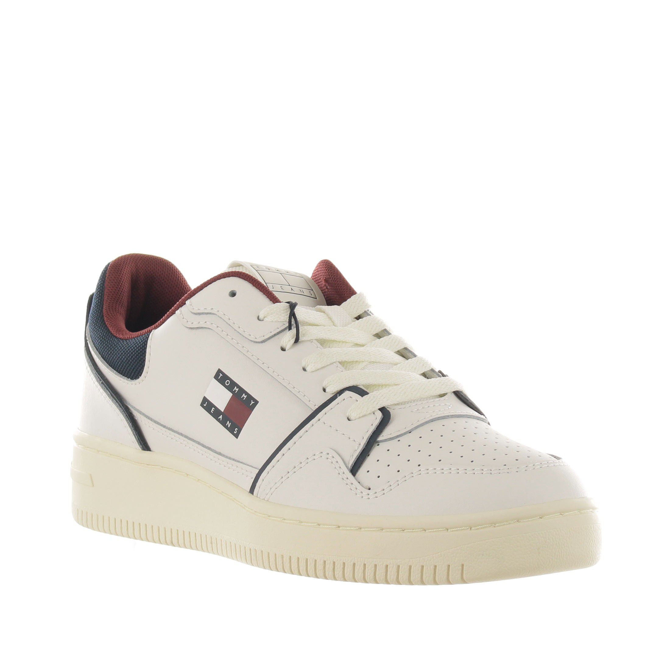 Tommy hilfiger sneaker tjm retro basket in pelle da uomo
