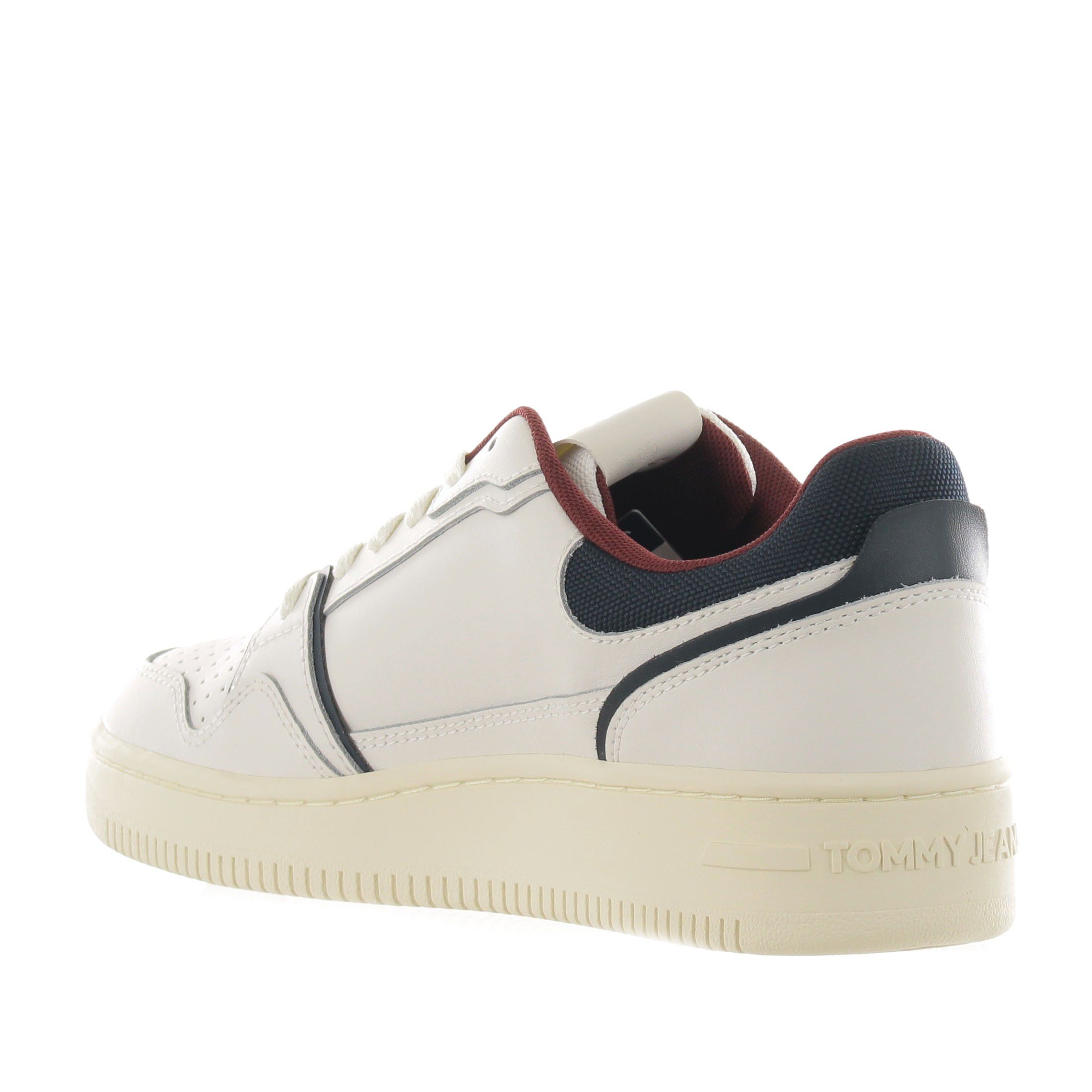 Tommy hilfiger sneaker tjm retro basket in pelle da uomo