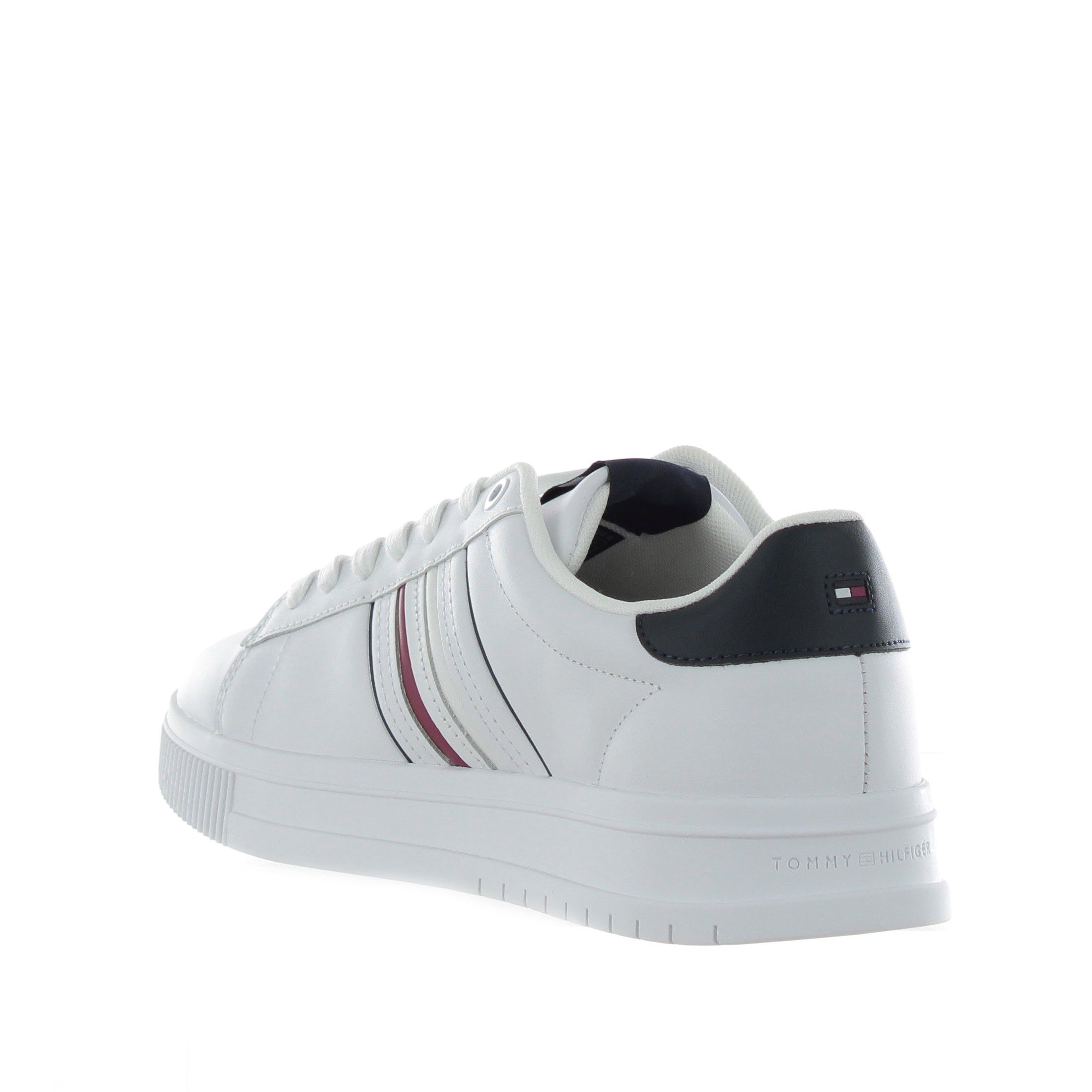 Tommy hilfiger sneakers modern cupsole stripes in pelle
 da uomo
