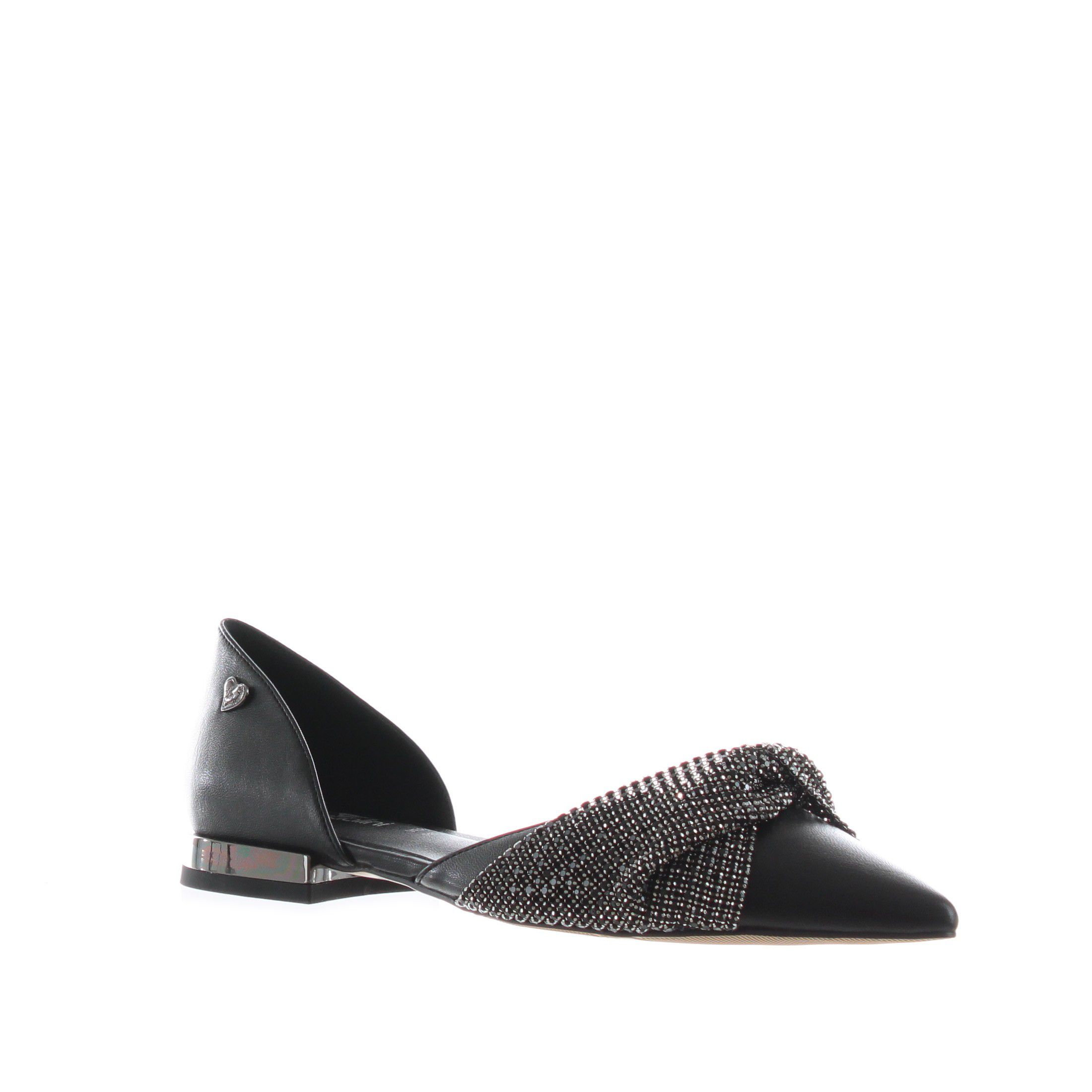 Tua by braccialini ballerina slingback in pelle con fiocco di strass da donna