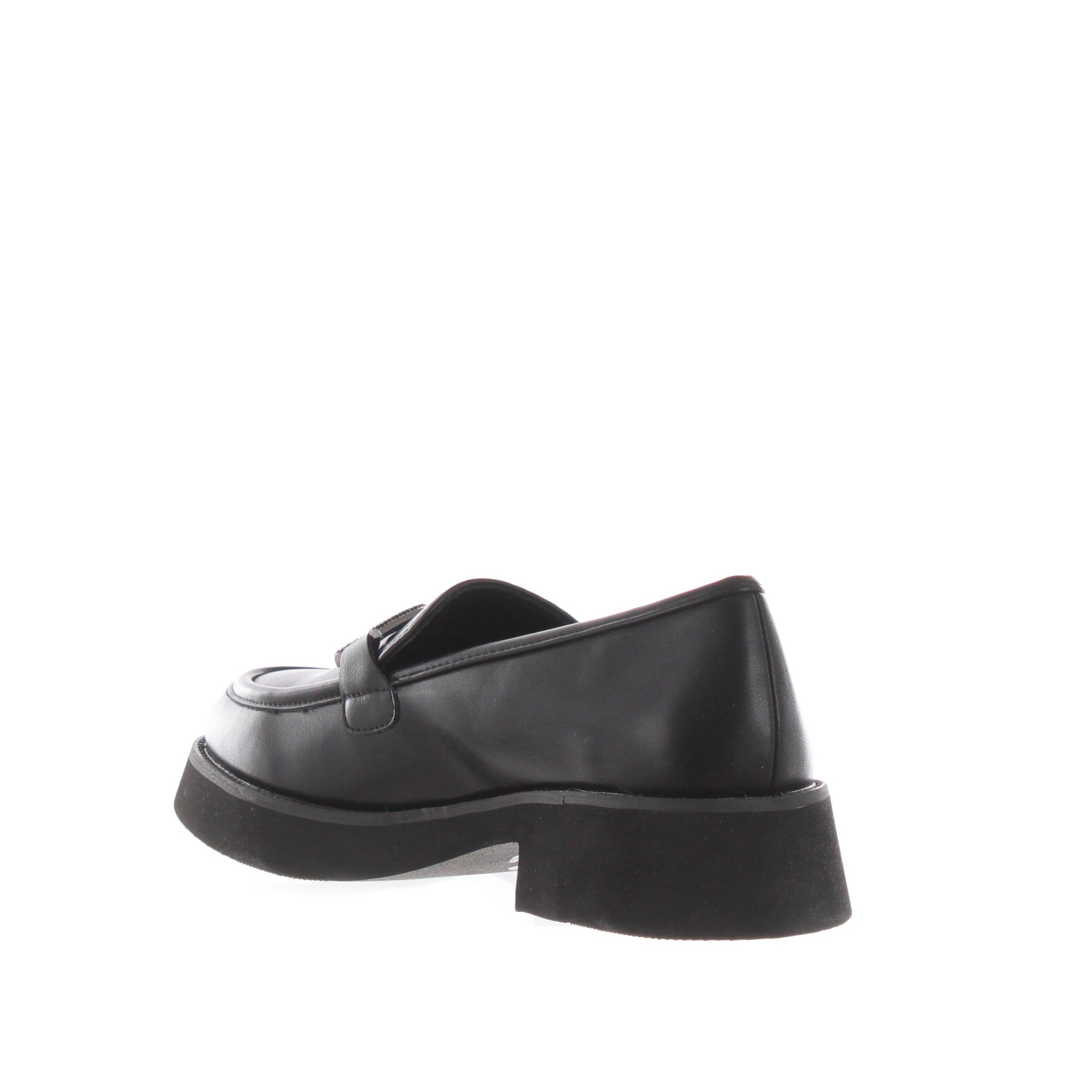 Tua by braccialini mocassino in pelle con morsetto gioiello da donna