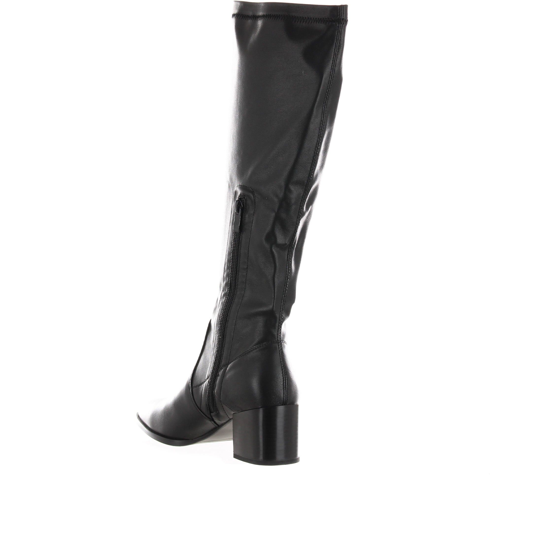 Uma parker stivale a punta in similpelle stretch da donna