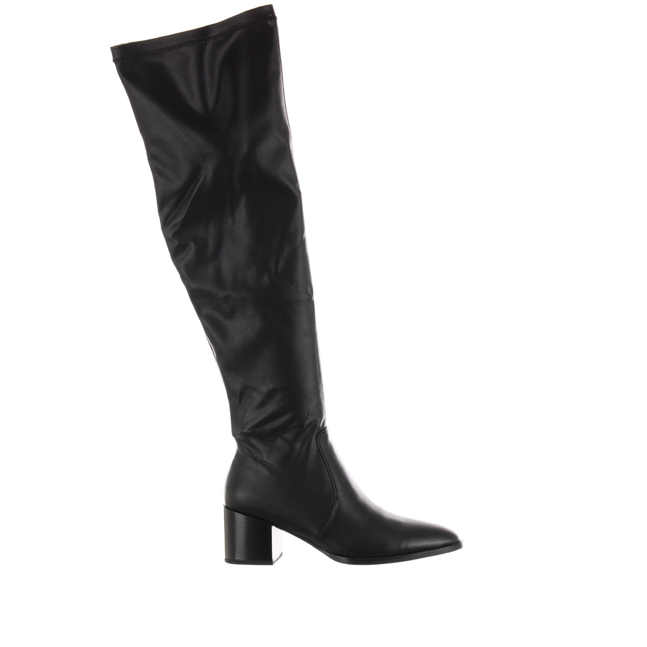 Uma parker stivale a punta in similpelle stretch da donna