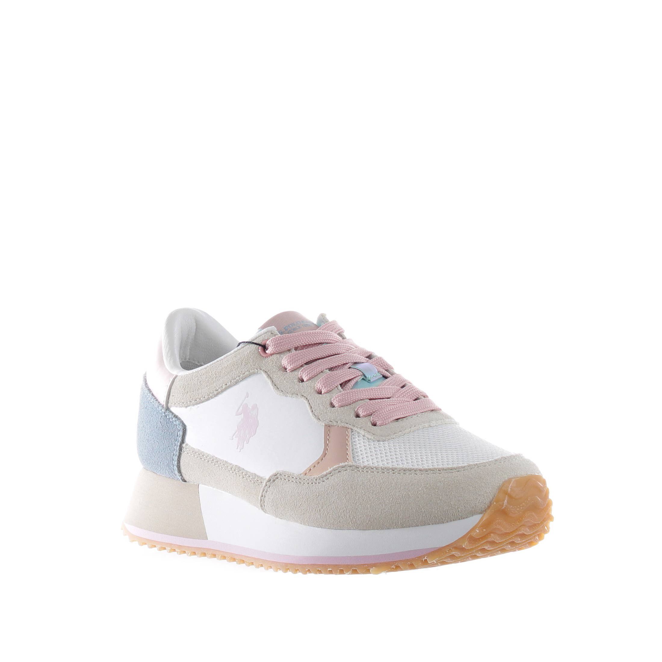 U.s. polo assn. sneaker in camoscio e nylon da donna