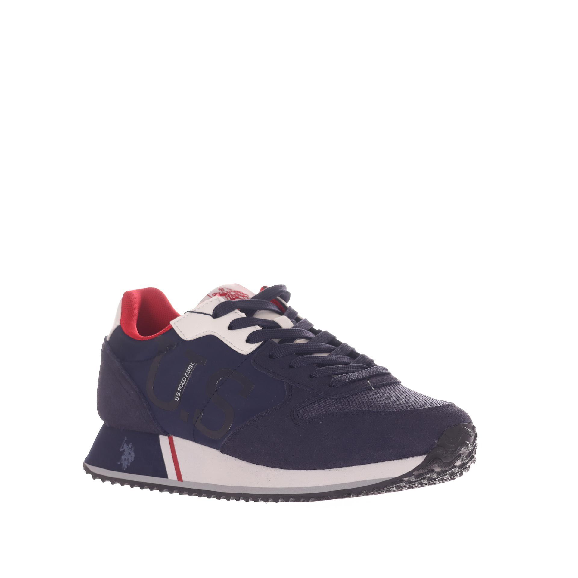 U.s. polo assn. sneaker in camoscio e tessuto tecnico da uomo