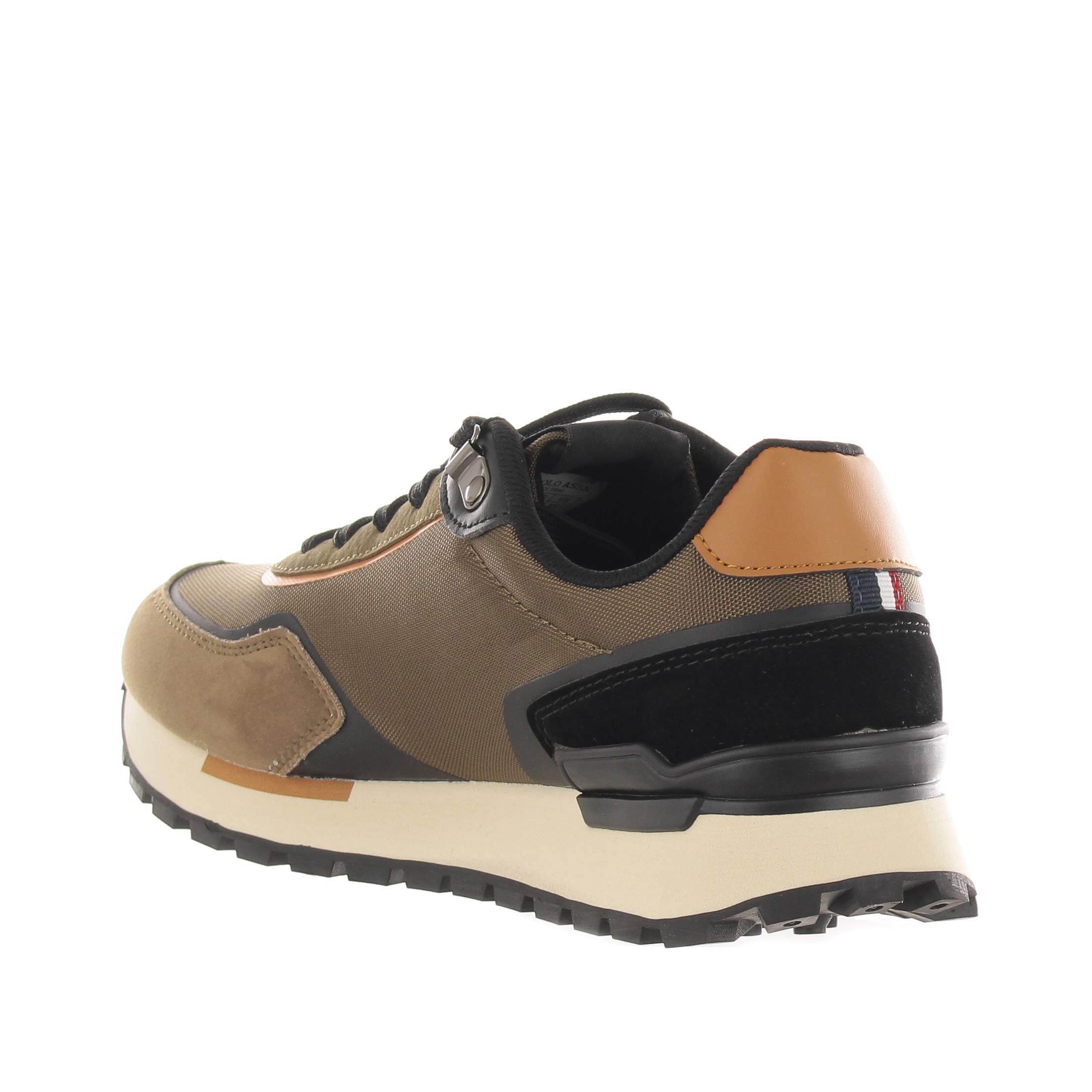 U.s. polo assn. sneaker in camoscio e tessuto tecnico da uomo