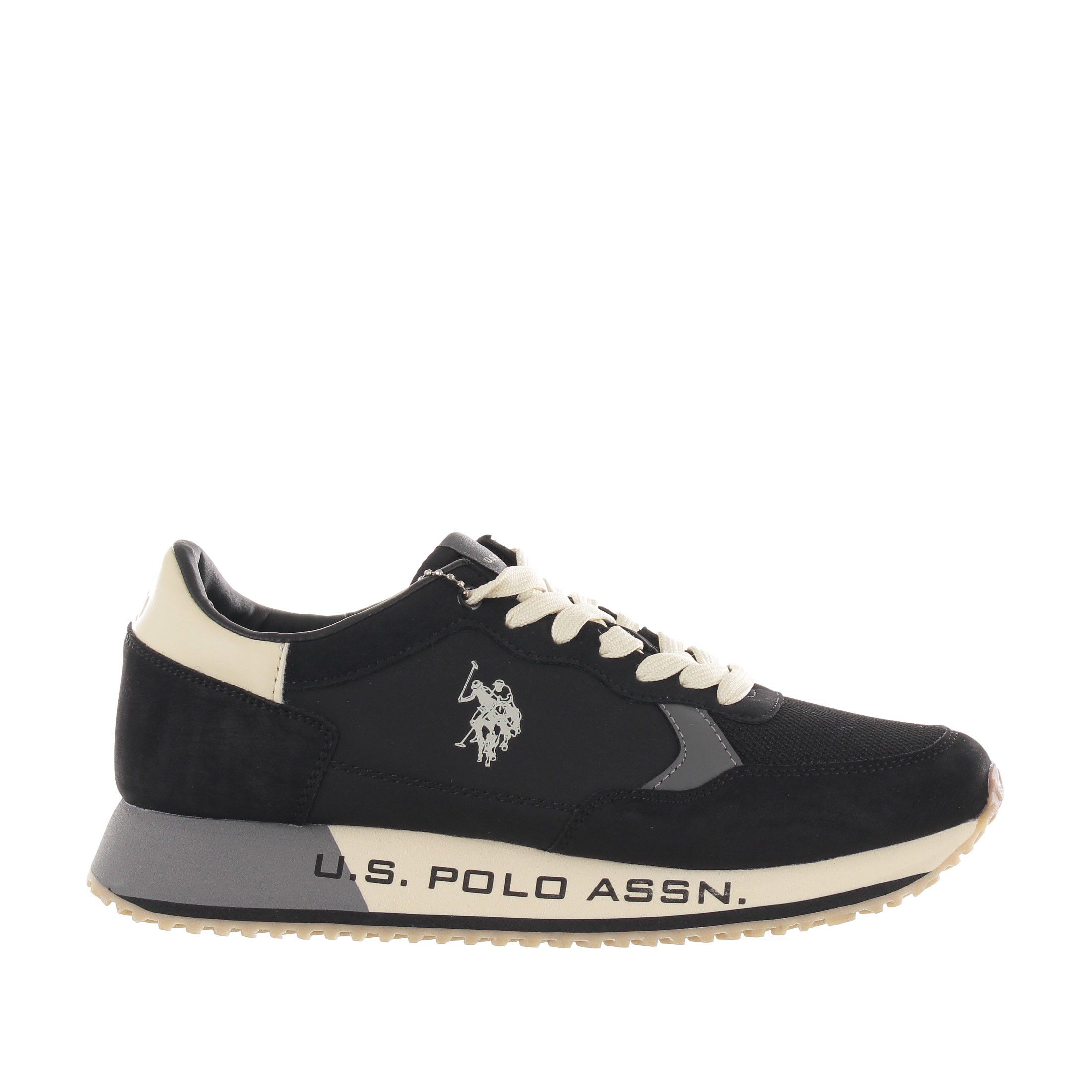 U.s. polo assn. sneaker in camoscio e tessuto tecnico da uomo