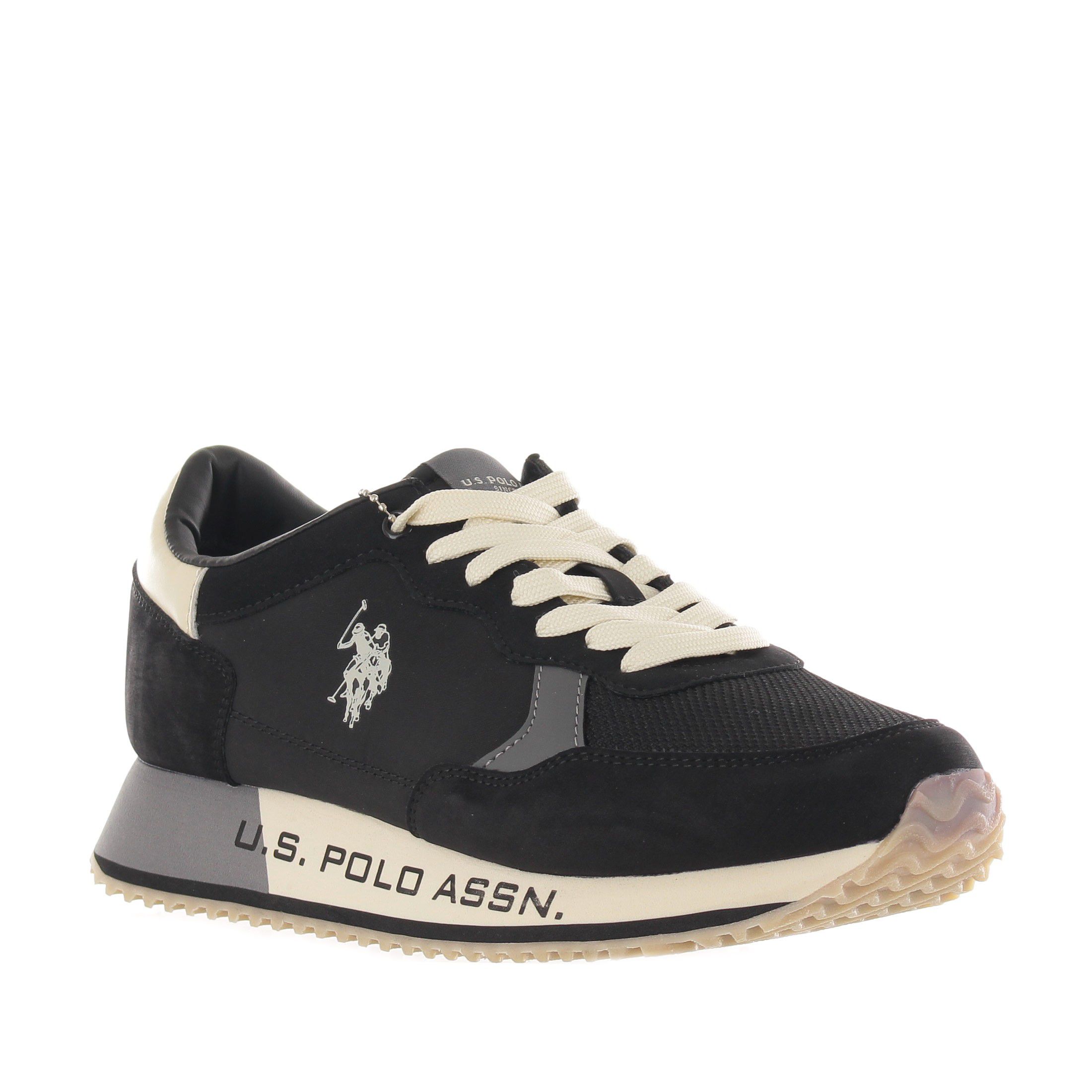 U.s. polo assn. sneaker in camoscio e tessuto tecnico da uomo