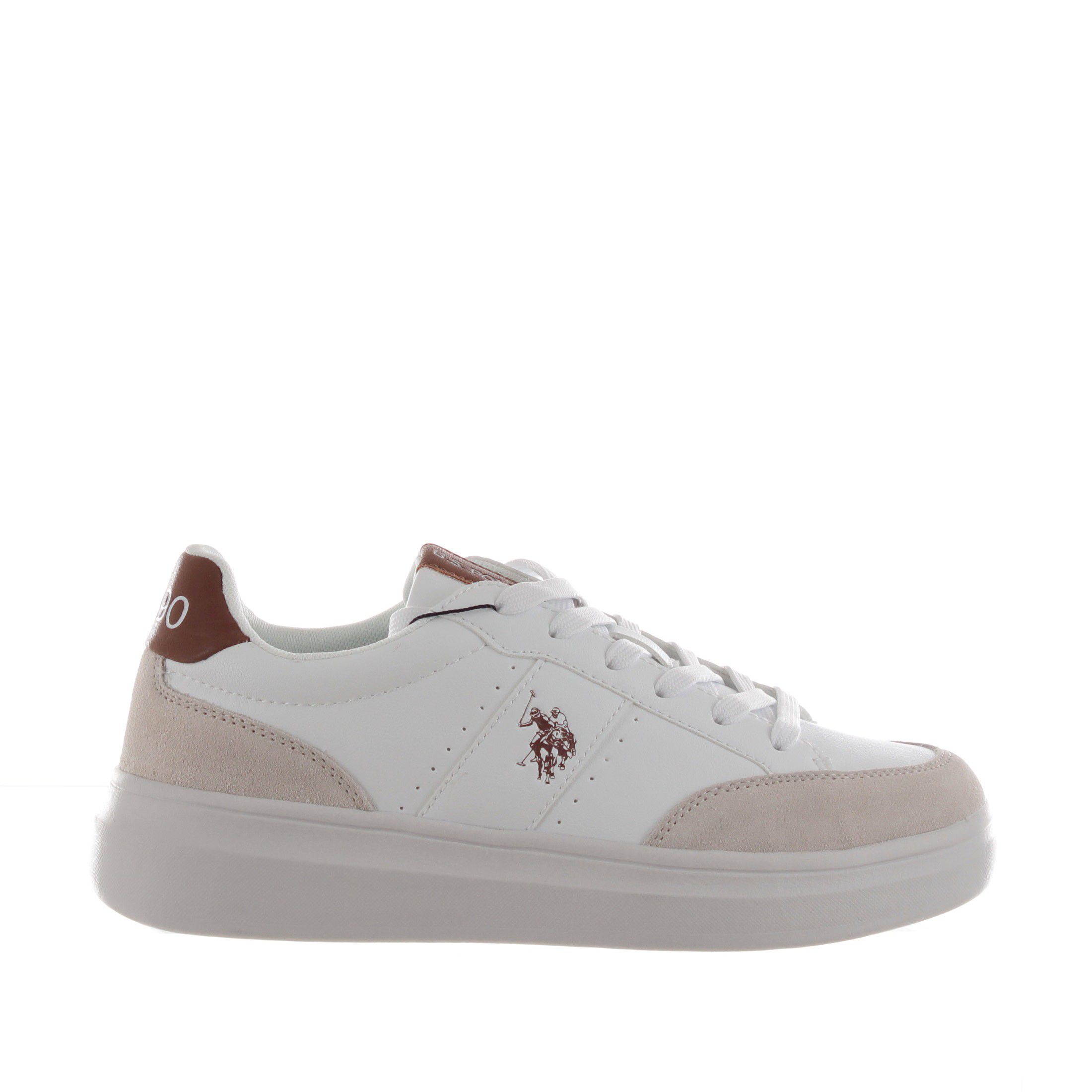 U.s. polo assn. sneaker in ecopelle e camoscio da uomo