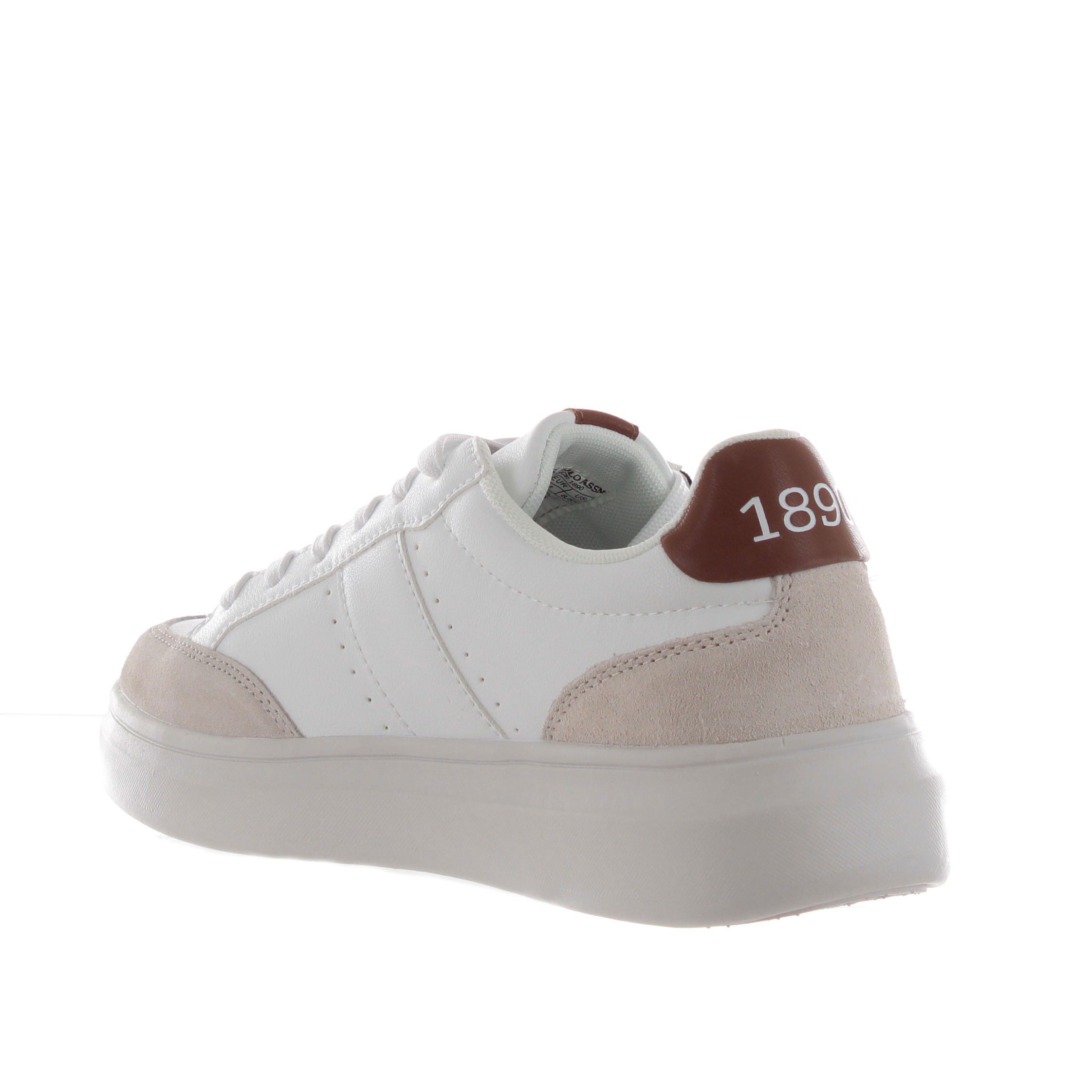 U.s. polo assn. sneaker in ecopelle e camoscio da uomo