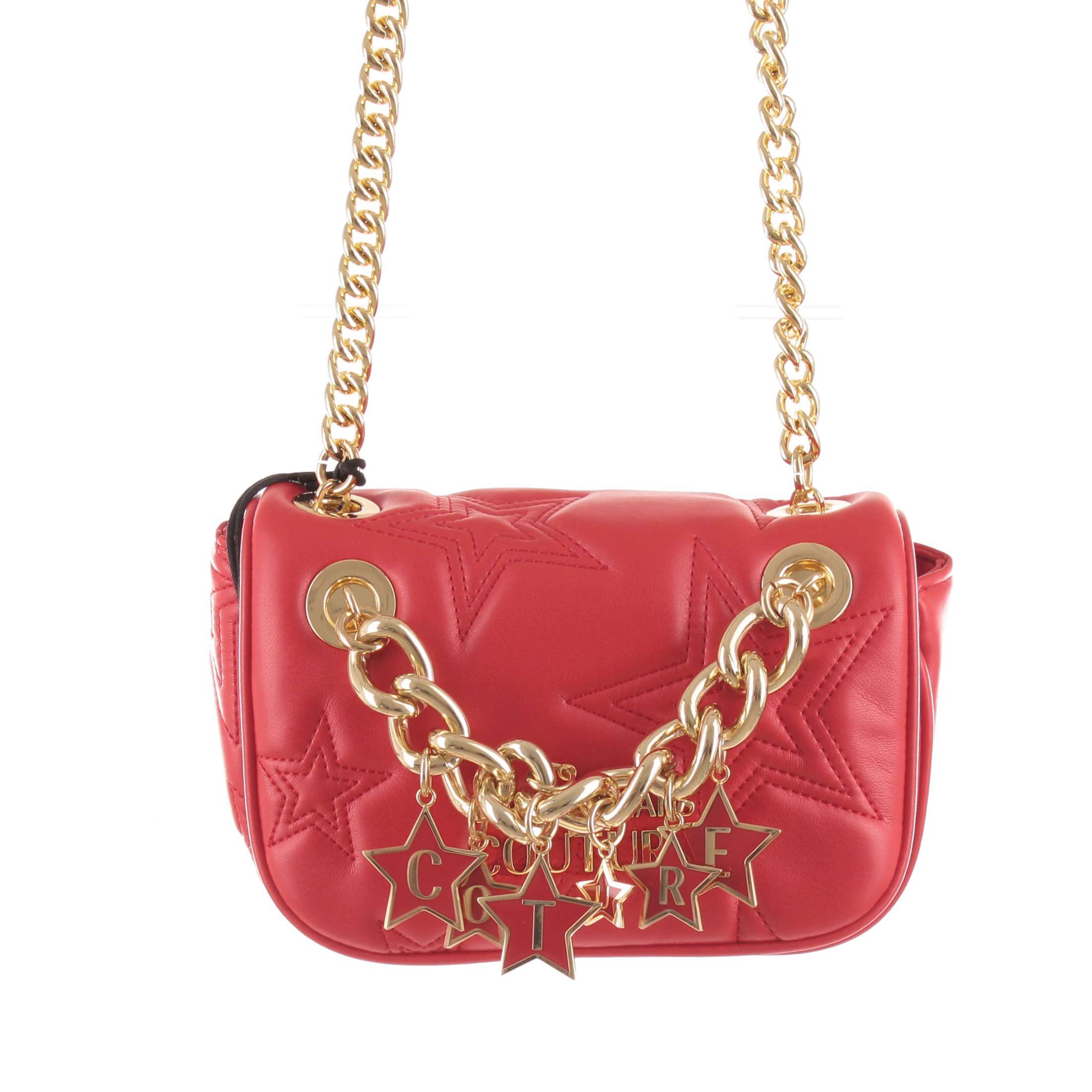 Versace jeans couture borsa a tracolla in ecopelle con stelle da donna