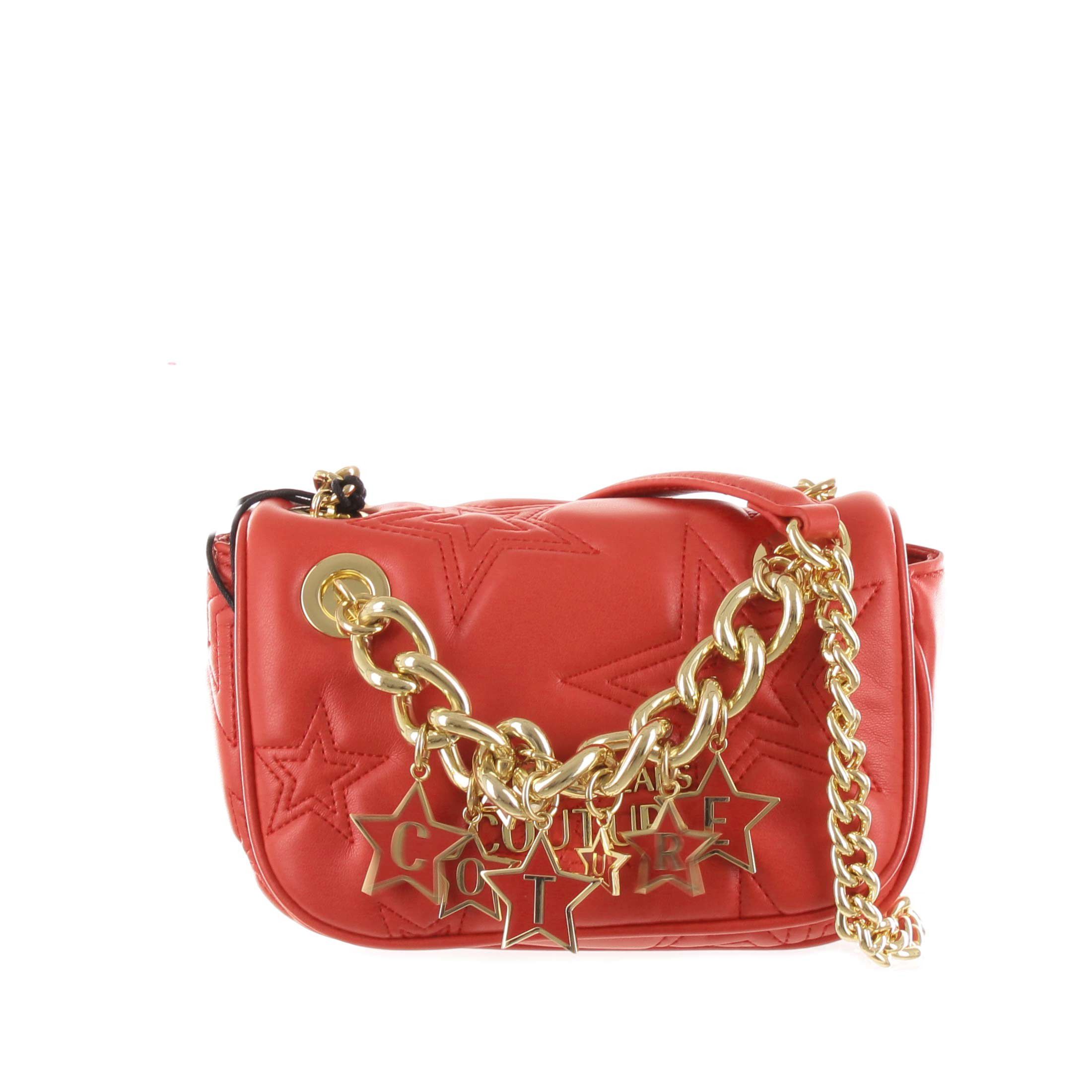 Versace jeans couture borsa a tracolla in ecopelle con stelle da donna