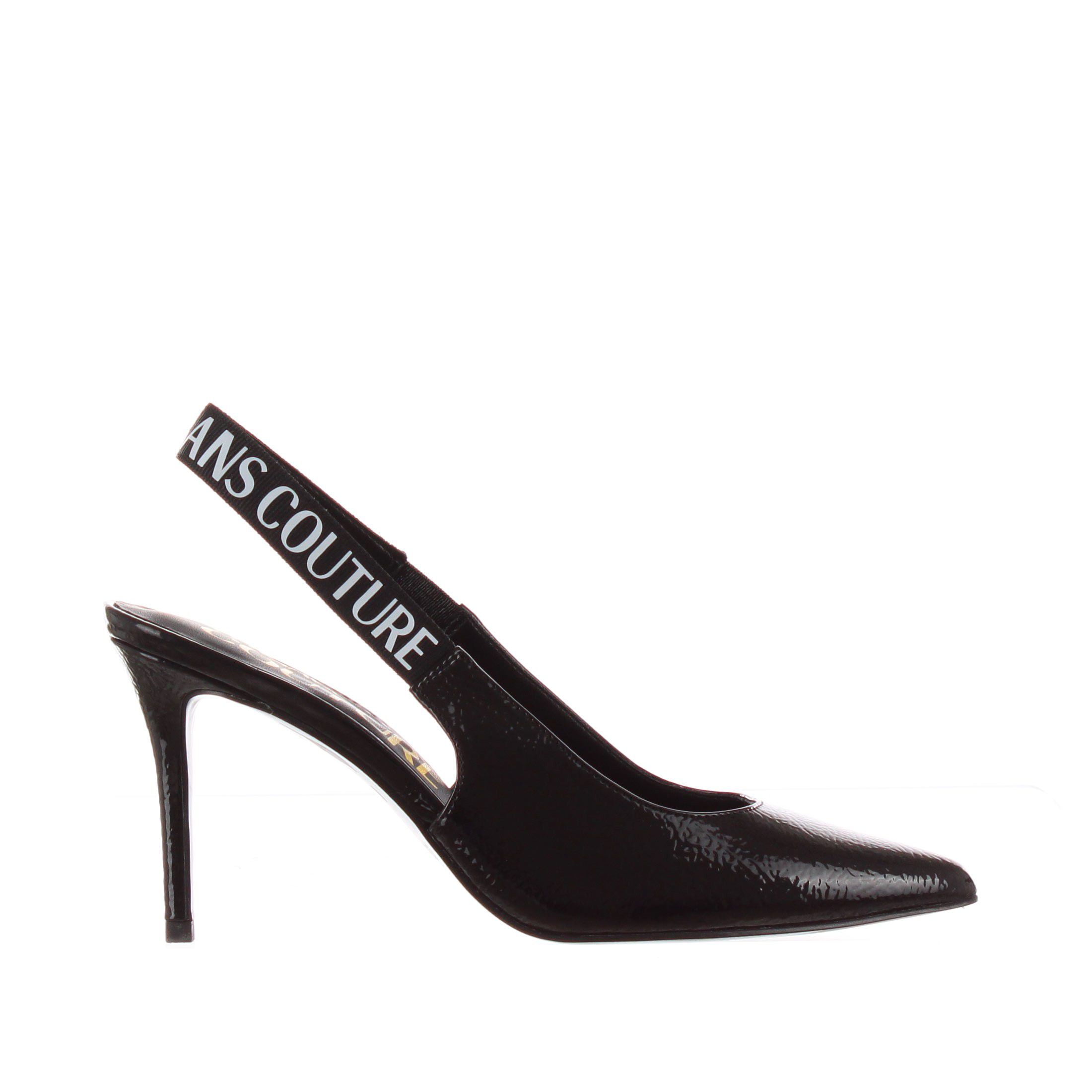Versace jeans couture décolleté slingback in naplack da donna
