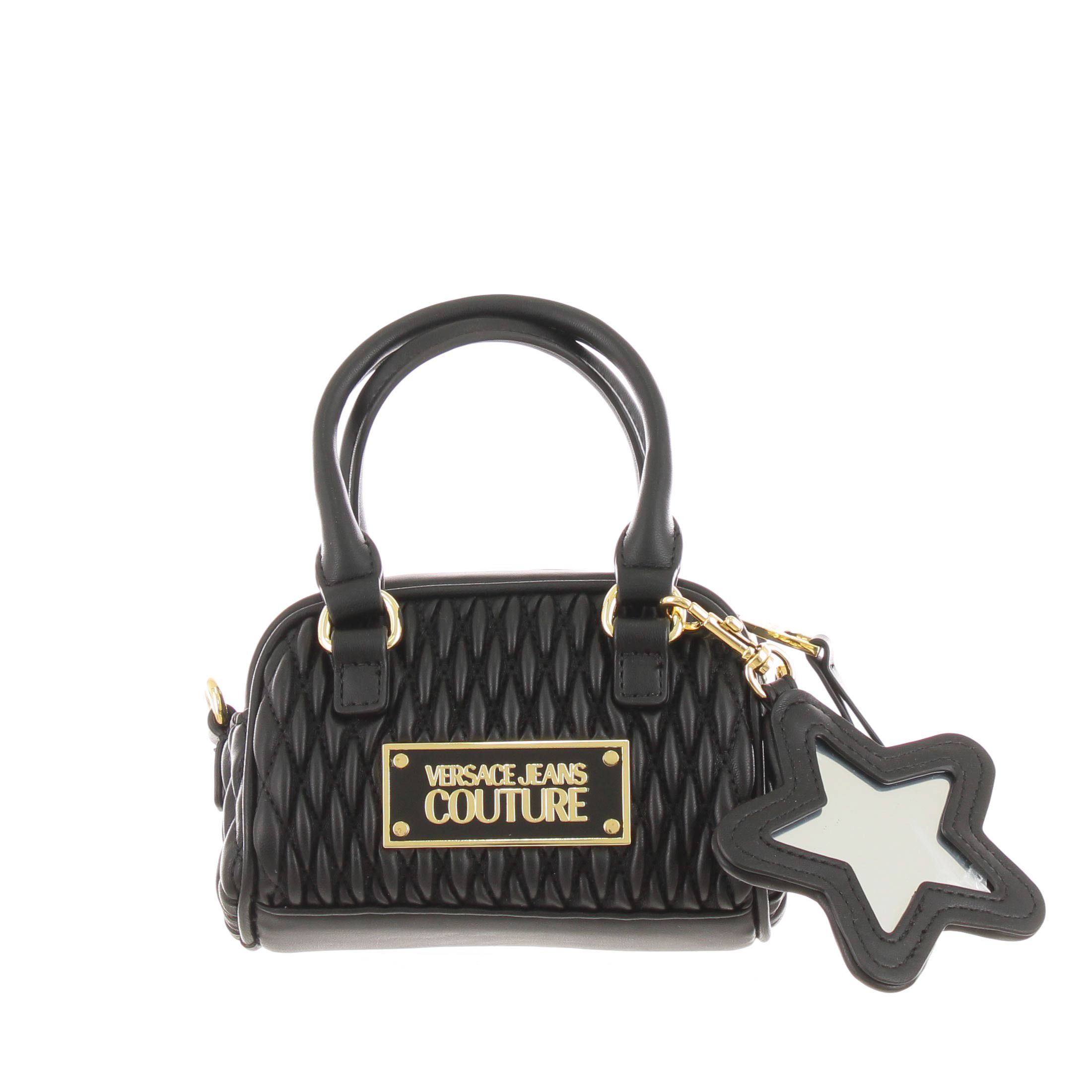 Versace jeans couture mini bauletto in ecopelle crunchy da donna