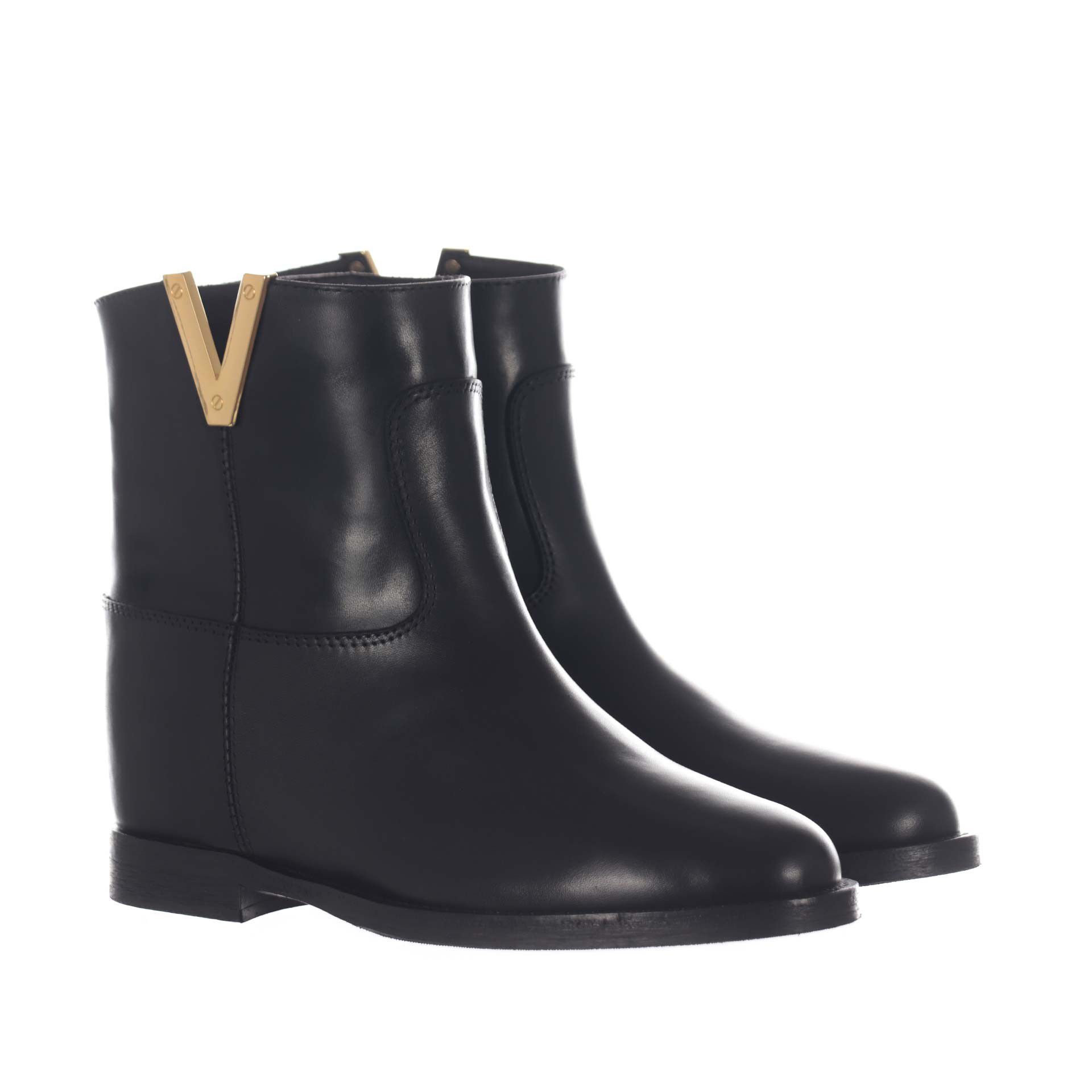 Via roma 15 stivaletto santa monica in pelle da donna