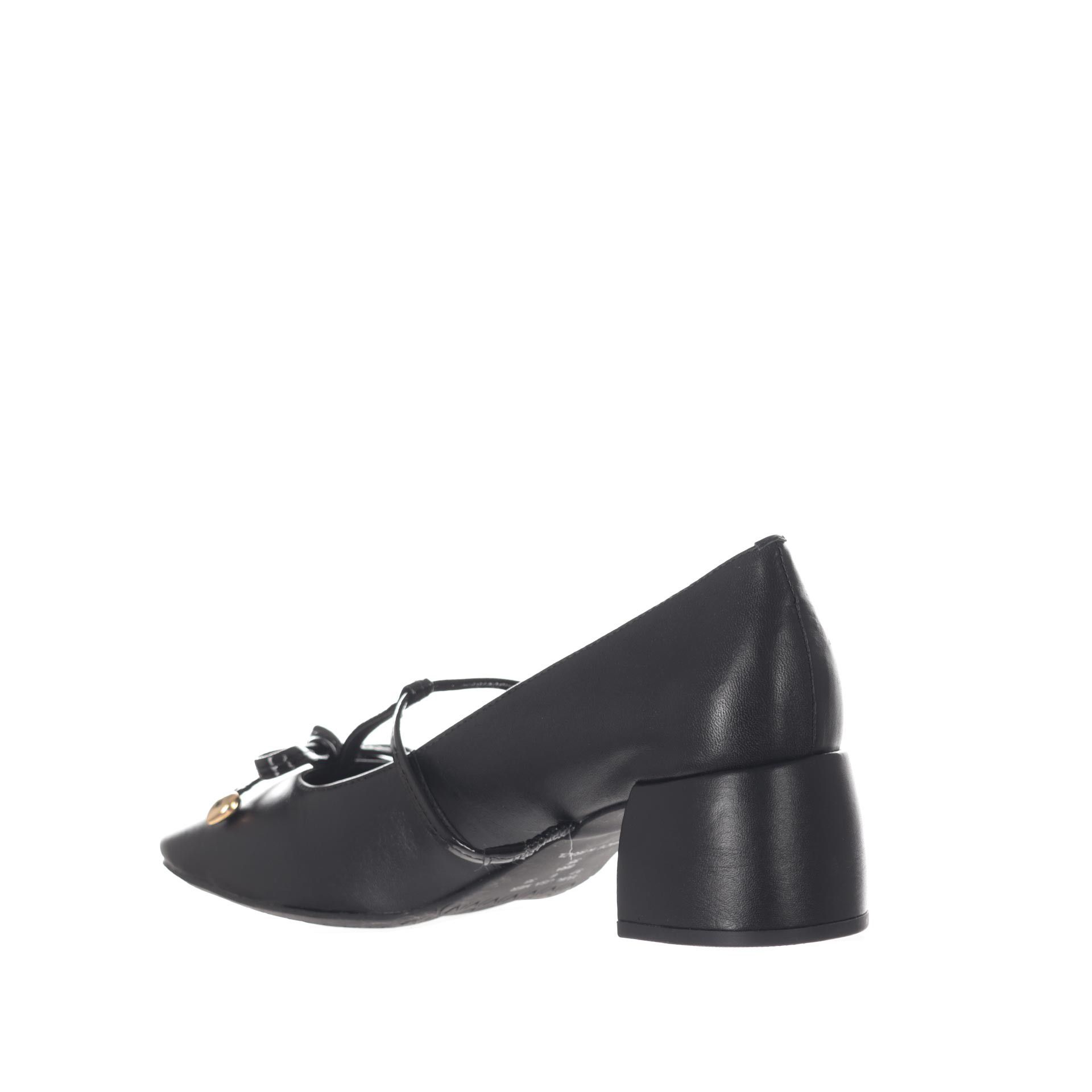 Vicenza ballerina in pelle con tacco e fiocco da donna