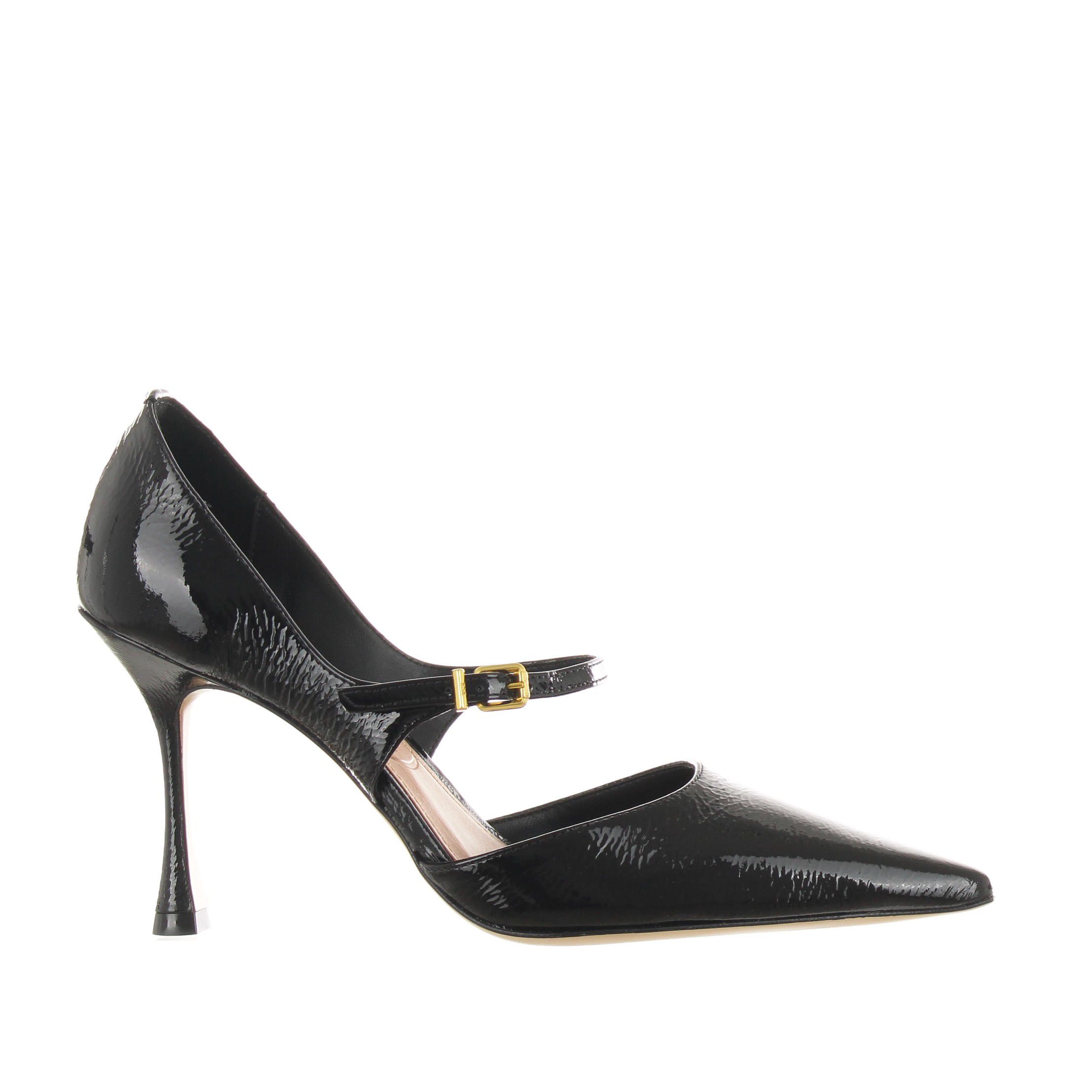 Vicenza décolleté a punta in naplack con cinturino da donna