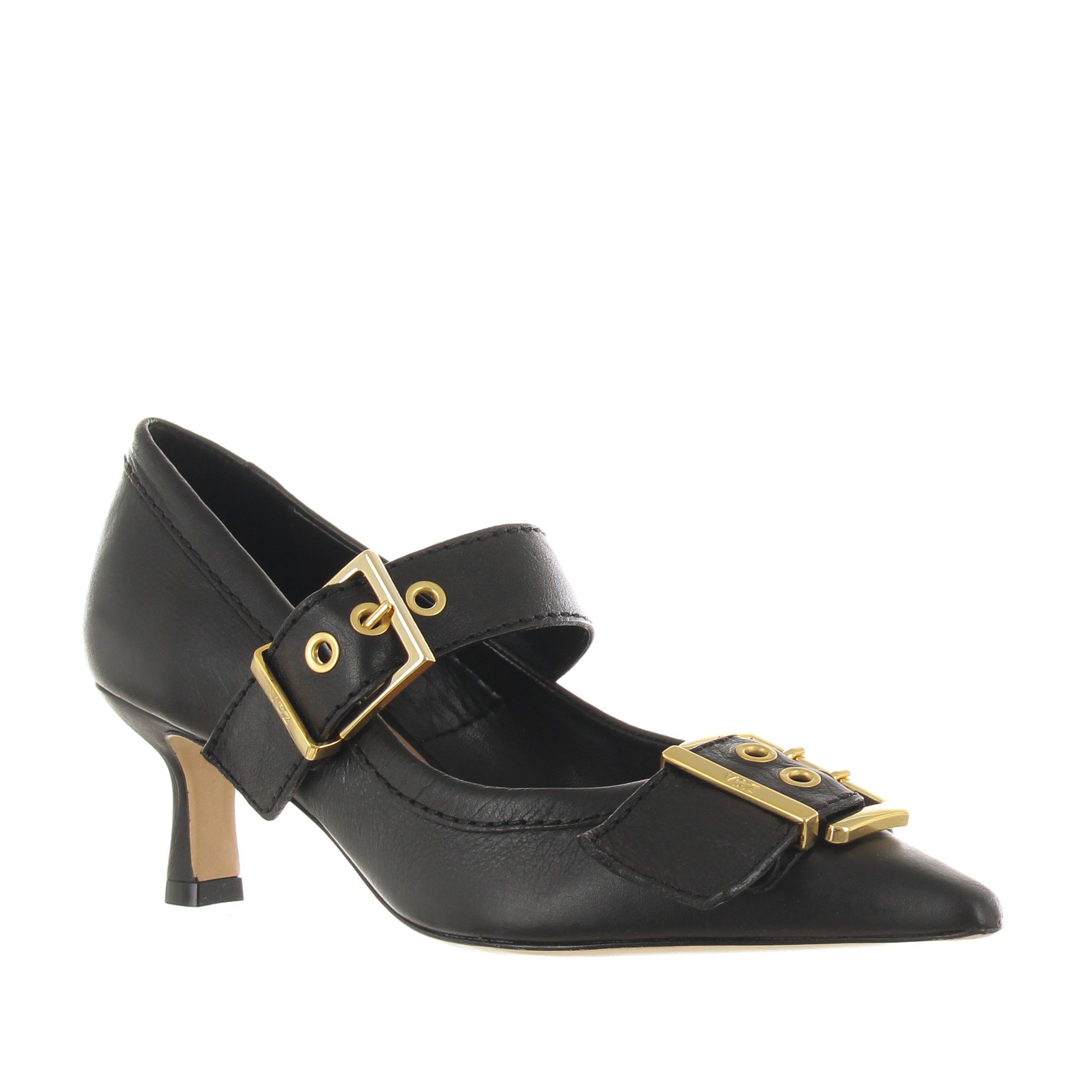 Vicenza décolleté a punta in pelle con cinturini da donna