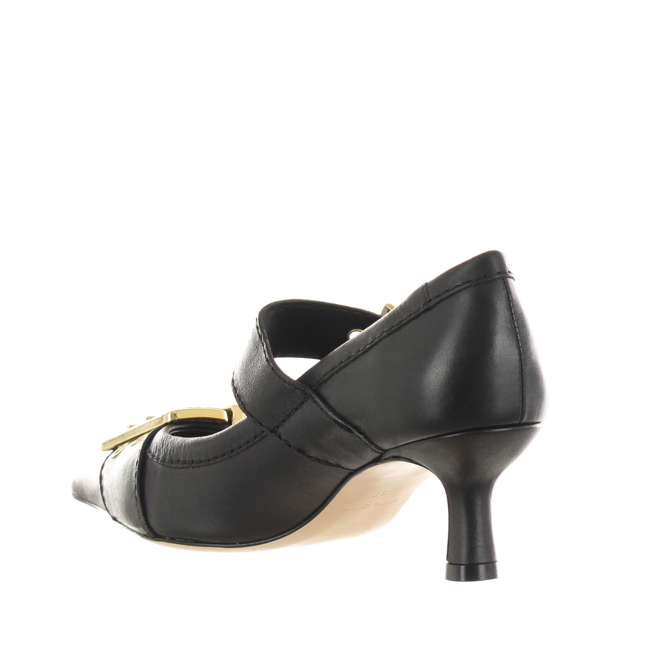 Vicenza décolleté a punta in pelle con cinturini da donna