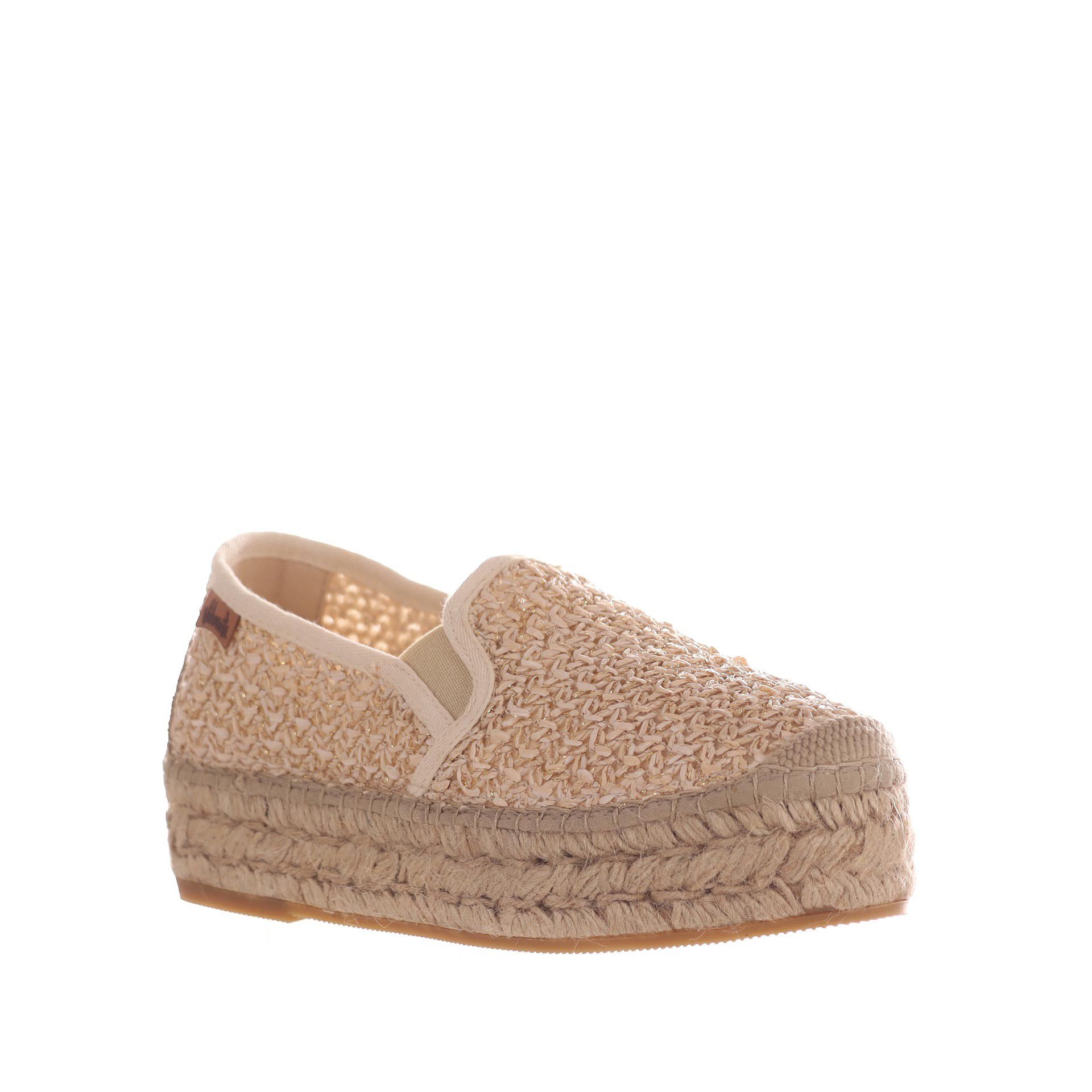 Vidorreta espadrillas cangrejo in raffia da donna