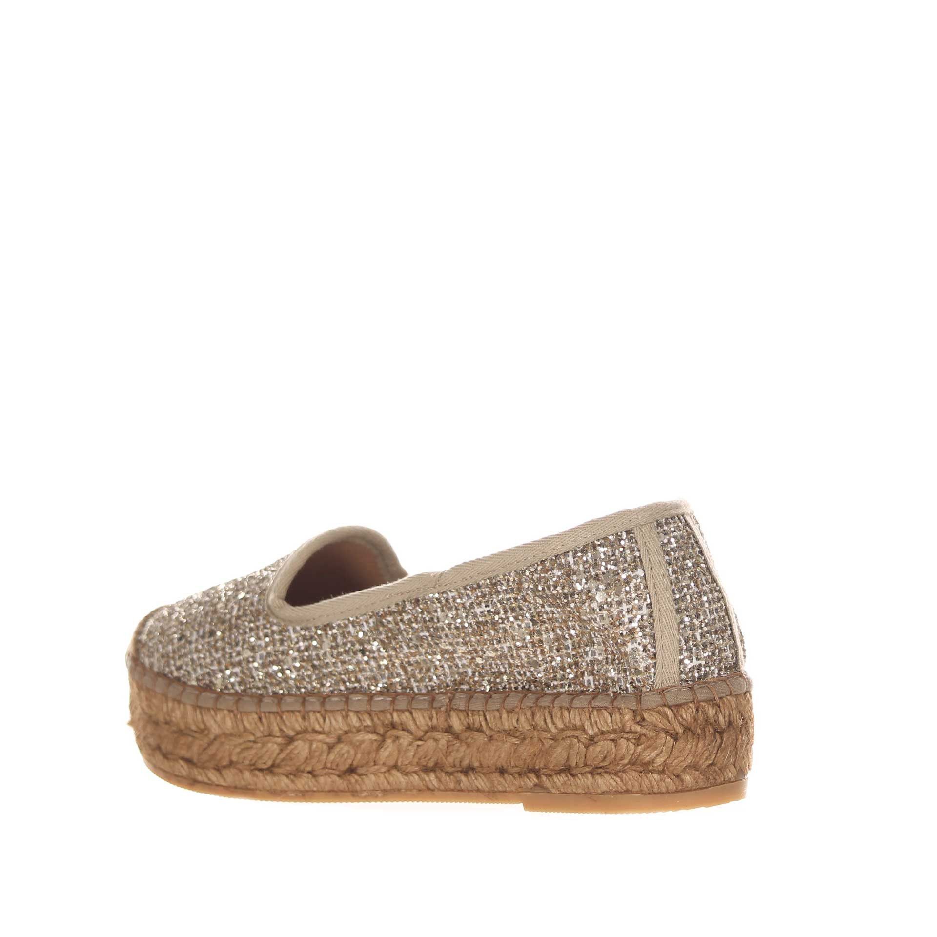 Vidorreta espadrillas loafer in glitter da donna