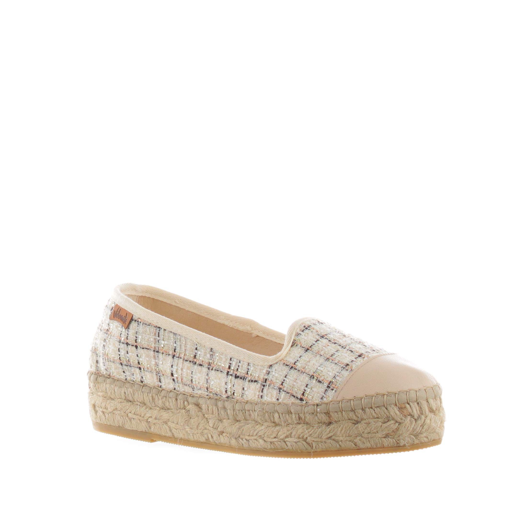 Vidorreta espadrillas loafer in tweed da donna