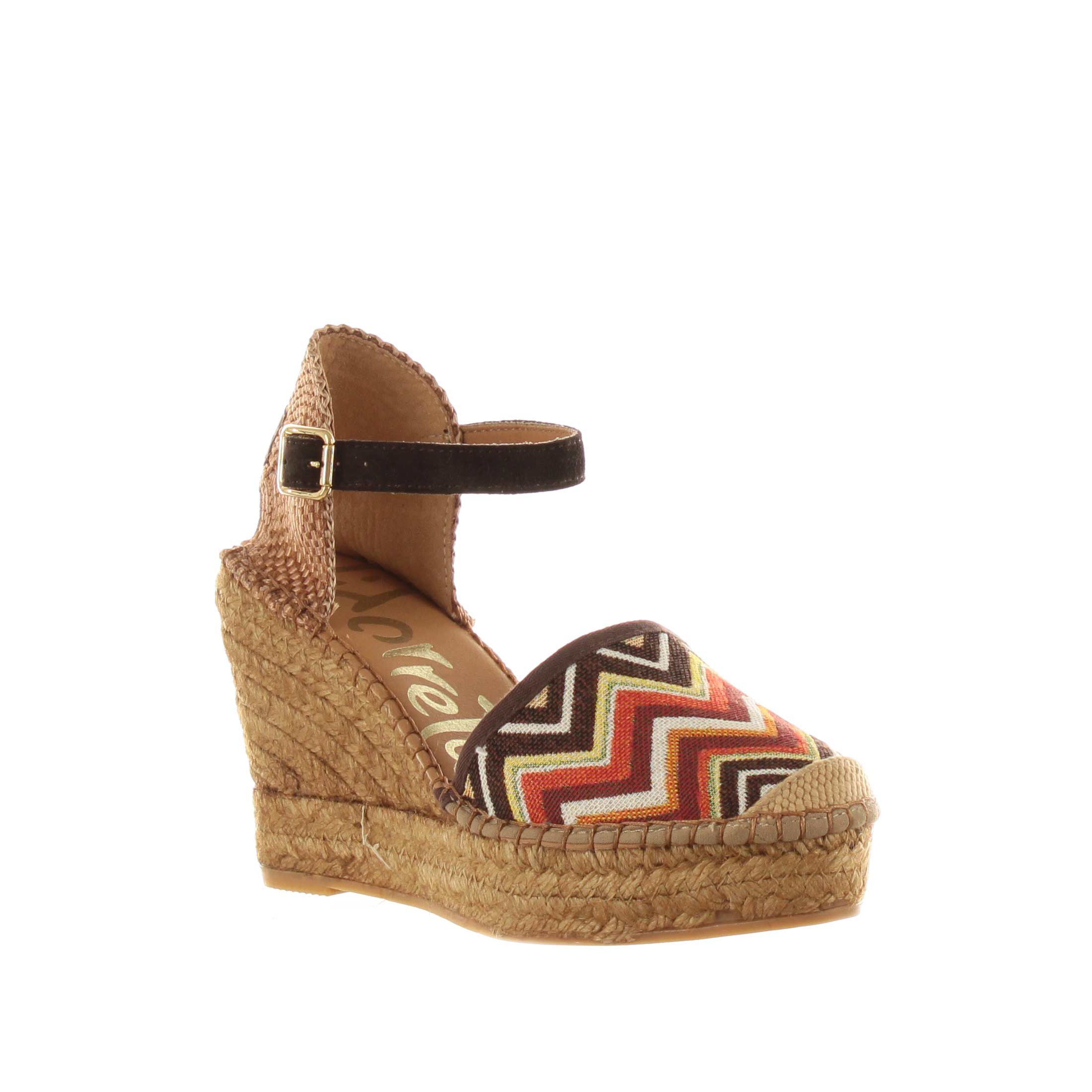 Vidorreta espadrillas sandalia traba in tessuto da donna