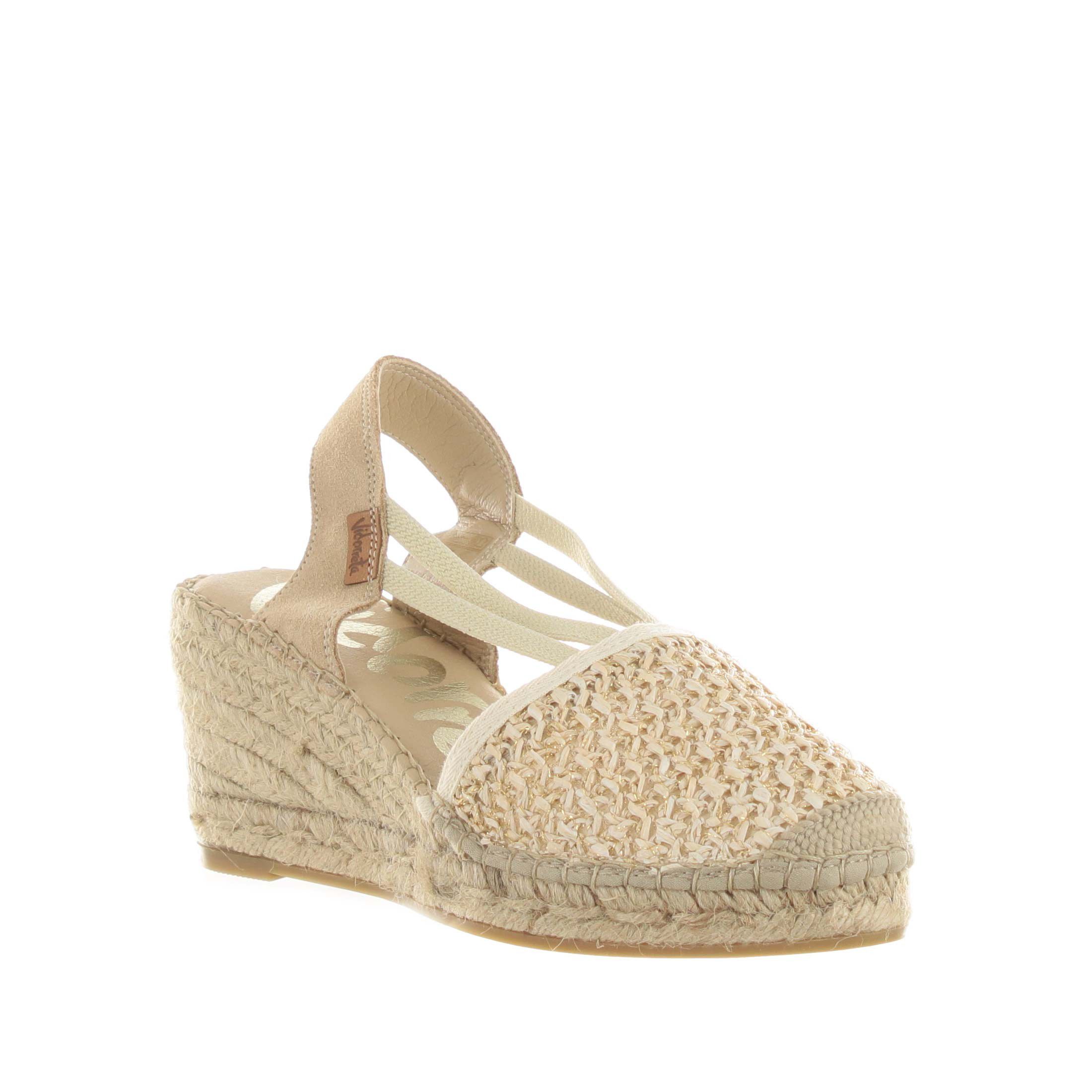 Vidorreta espadrillas valenciana in rafia da donna
