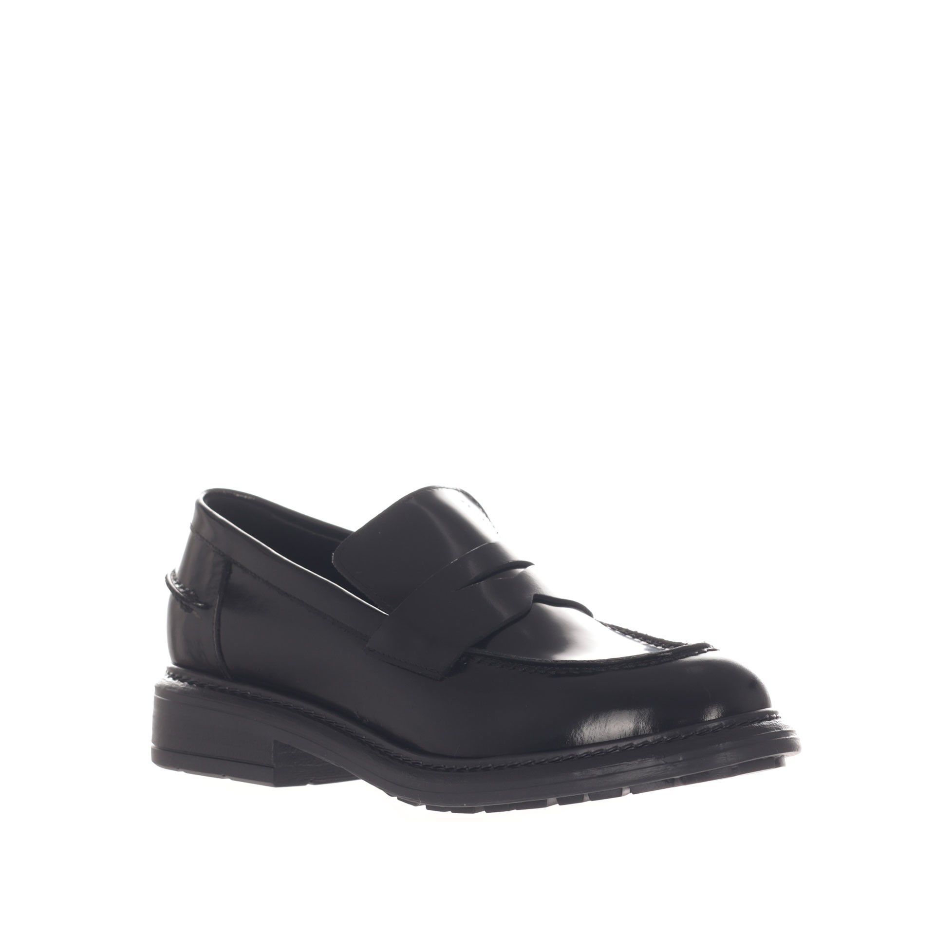 Vsl mocassino in pelle con mascherina da donna