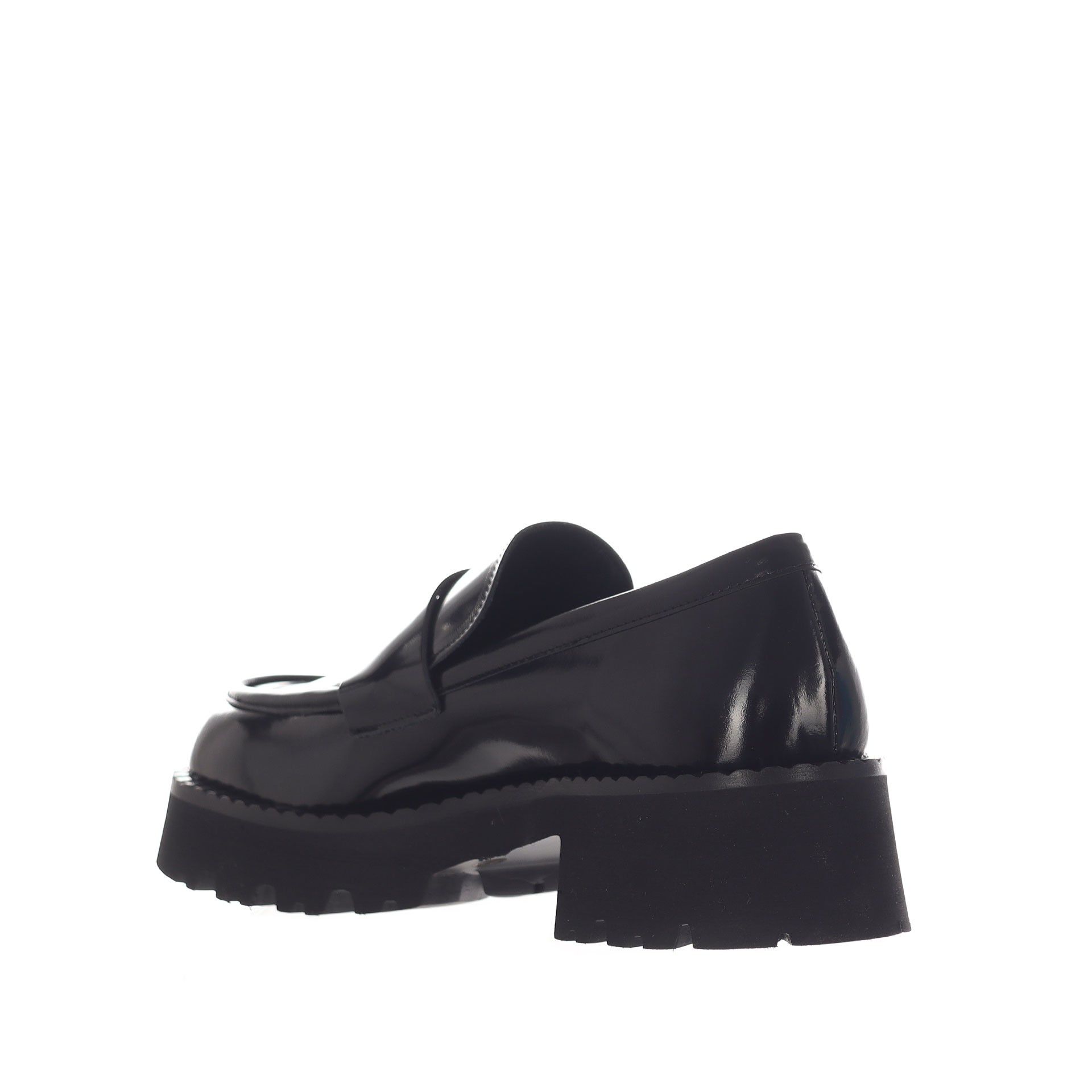 Vsl mocassino in pelle con mascherina da donna