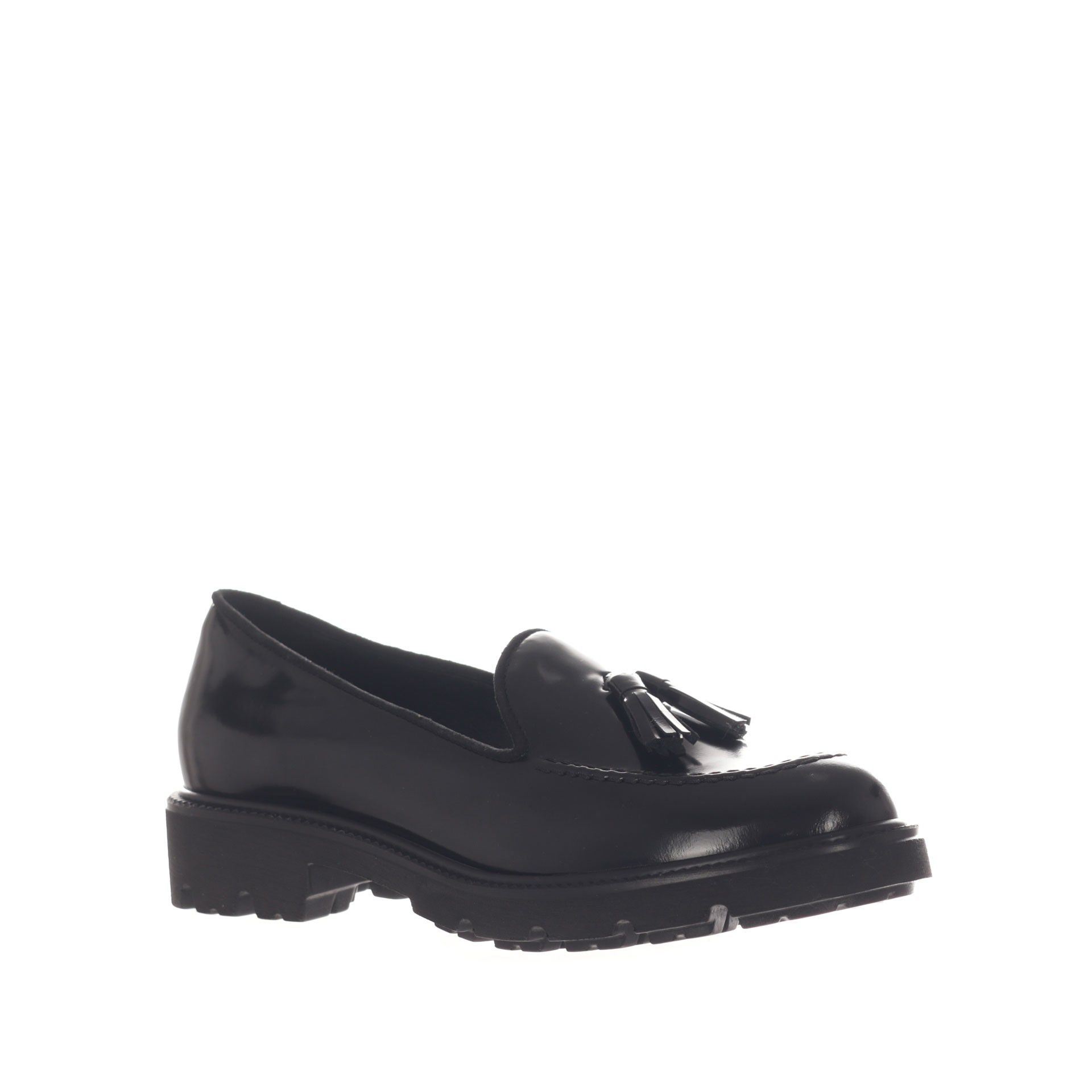 Vsl mocassino in pelle con nappine da donna