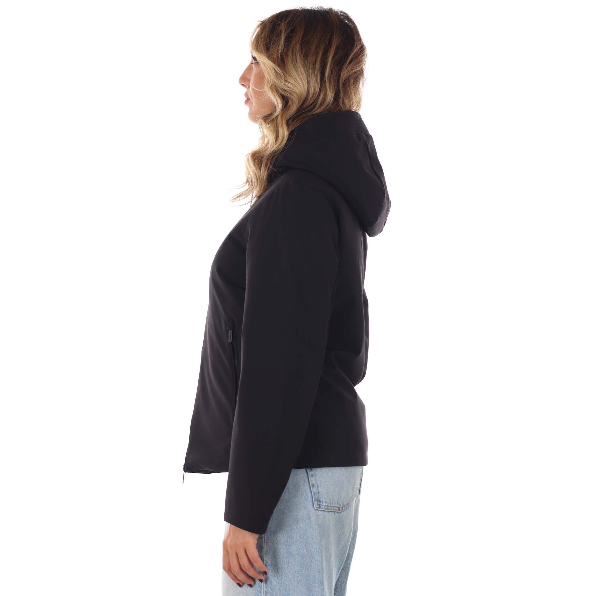 Woolrich firth parka corto in tech softshell da donna