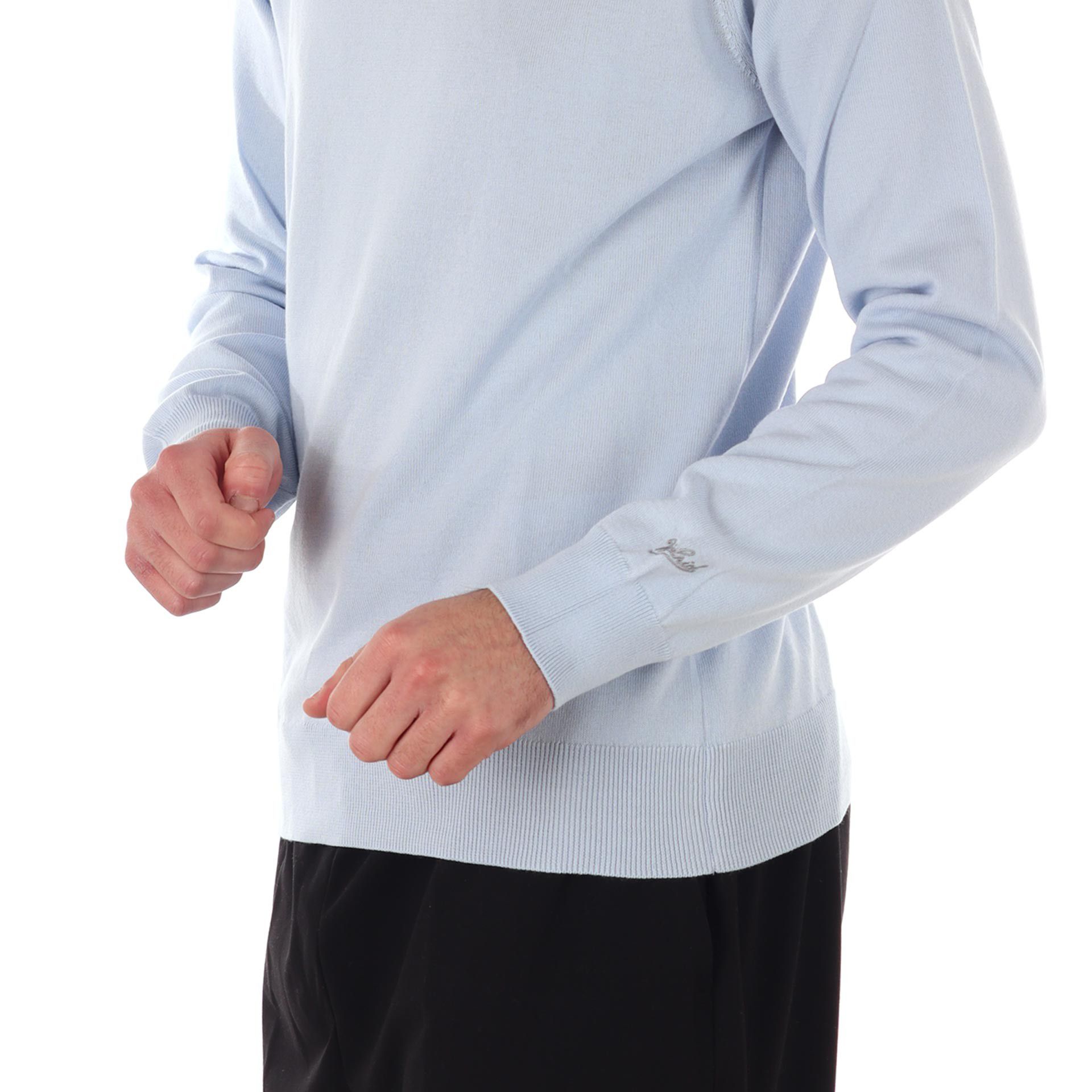 Woolrich maglia girocollo in puro cotone con logo ricamato da uomo