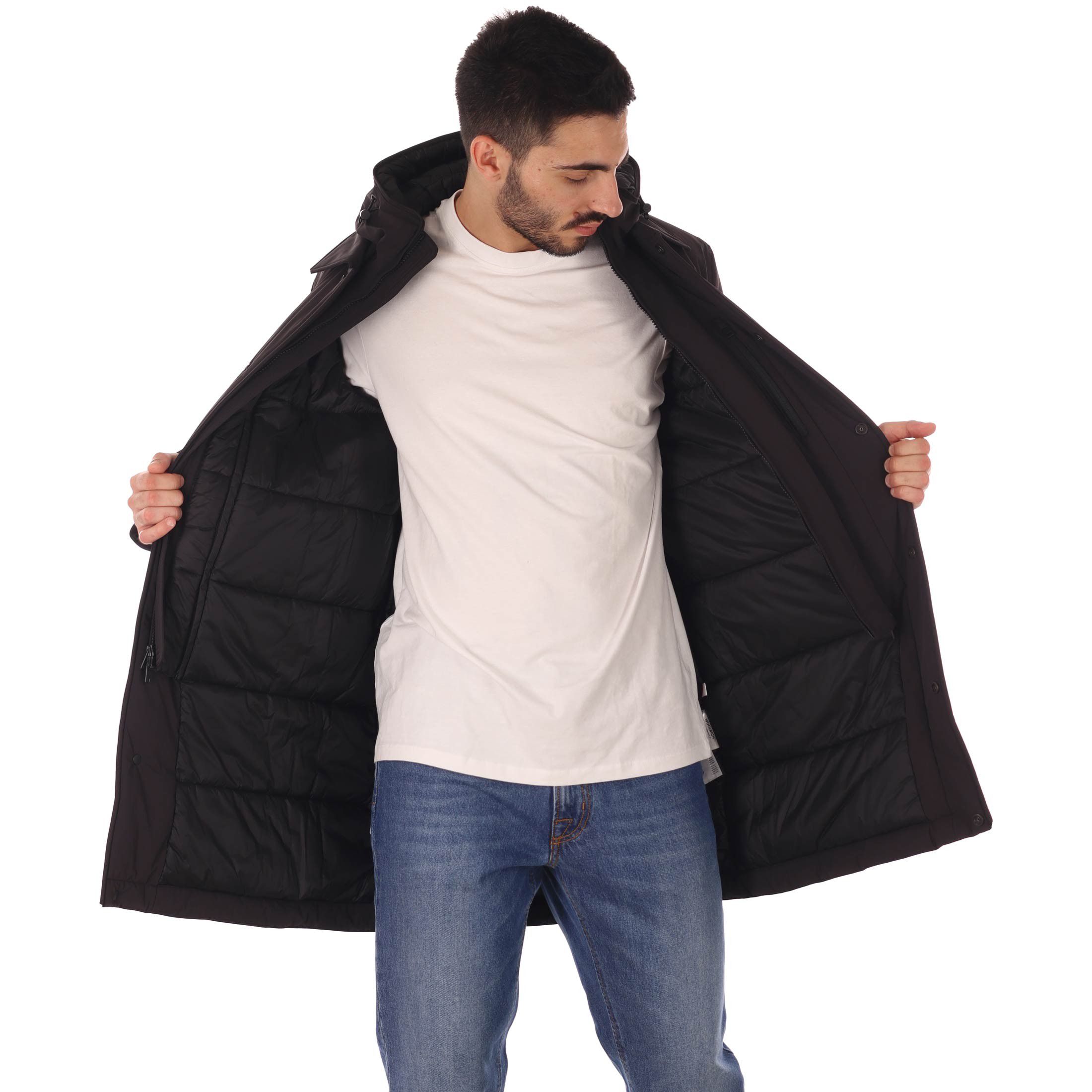 Woolrich soprabito 2 in 1 in nylon elasticizzato da uomo
