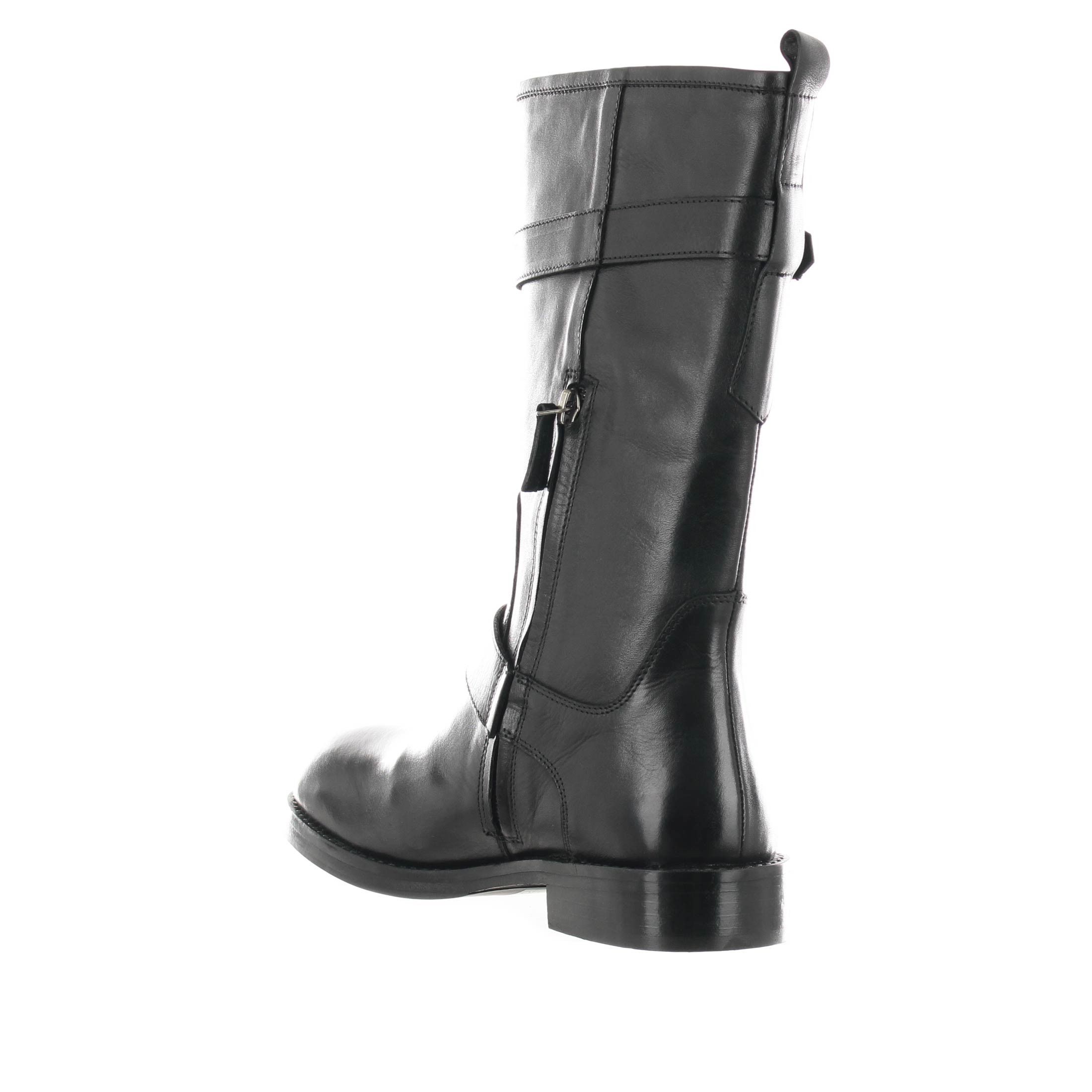 Zolfo stivale biker in pelle da donna