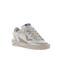 4b12 sneaker in pelle e glitter da donna