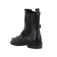 4us stivaletto beatles in pelle con logo da donna