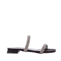 Albano ciabattina in raso con strass da donna