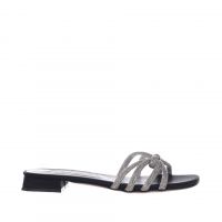 Albano ciabattina in raso con strass da donna