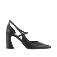Albano décolleté a punta in pelle con dettagli cut-out da donna