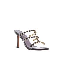 Albano sabot in pelle e pvc con pietre da donna