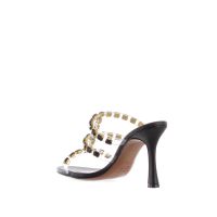 Albano sabot in pelle e pvc con pietre da donna