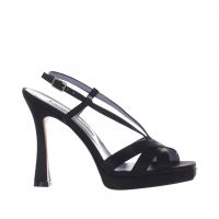 Albano sandalo in raso con plateau da donna