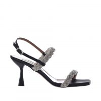 Albano sandalo in raso con strass  da donna