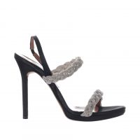 Albano sandalo in raso con strass da donna