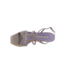 Albano sandalo platform in mesh glitterato da donna