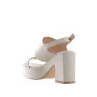 Albano sandalo platform in nappa con maxi fibbia da donna