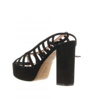 Anna f. sandalo multi-listini in suede da donna