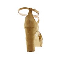Anna f. sandalo platform in camoscio da donna